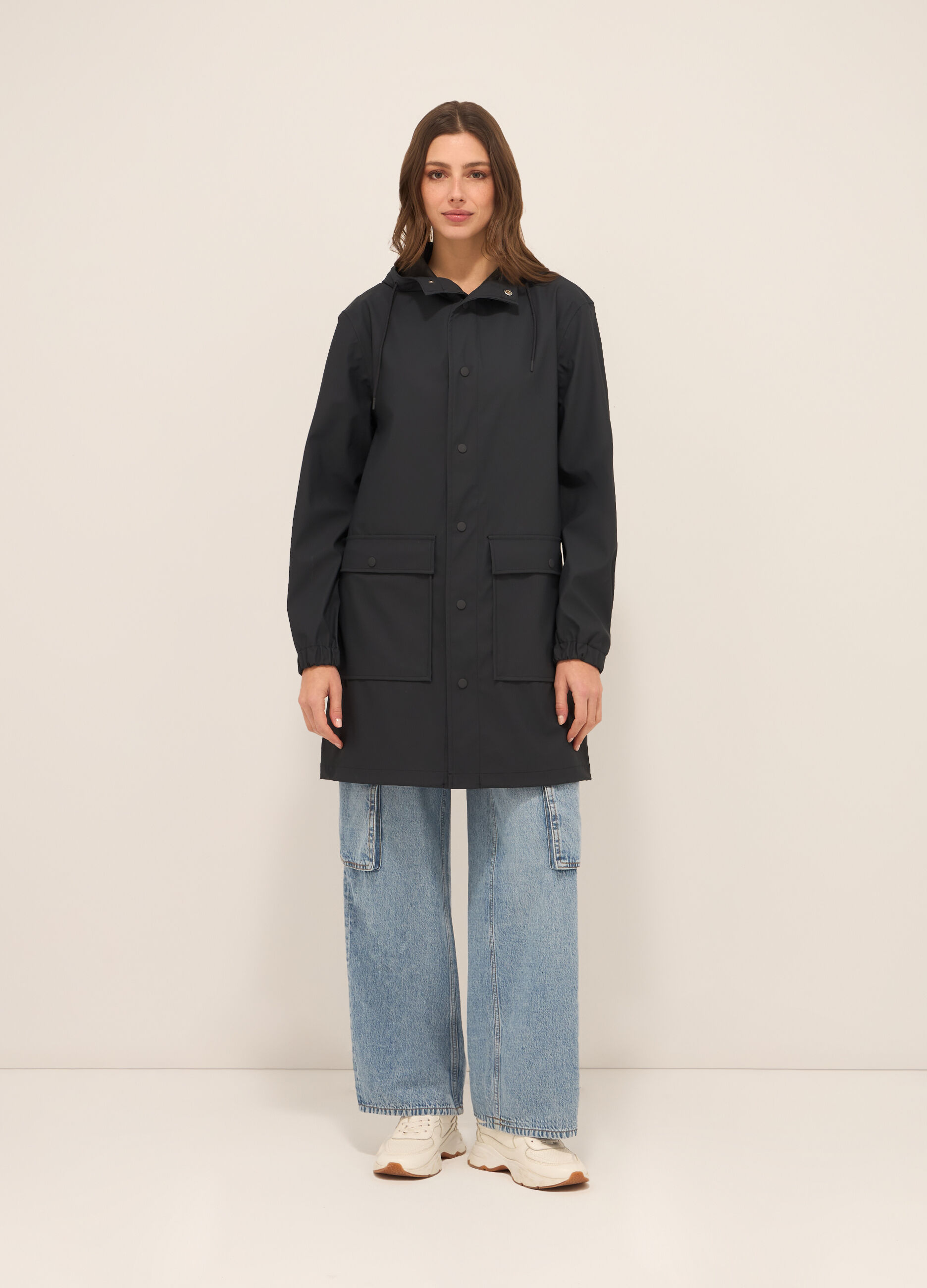 Parka antipioggia con cappuccio donna_0