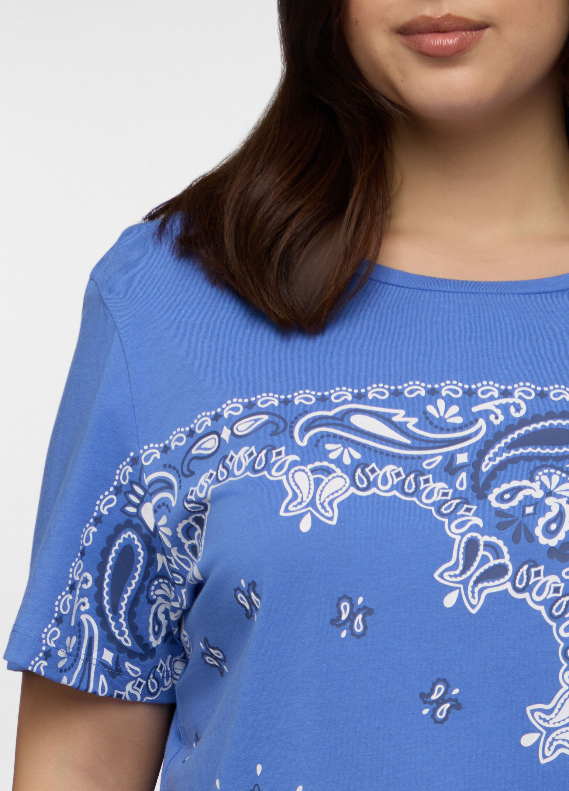T-shirt girocollo donna curvy_2