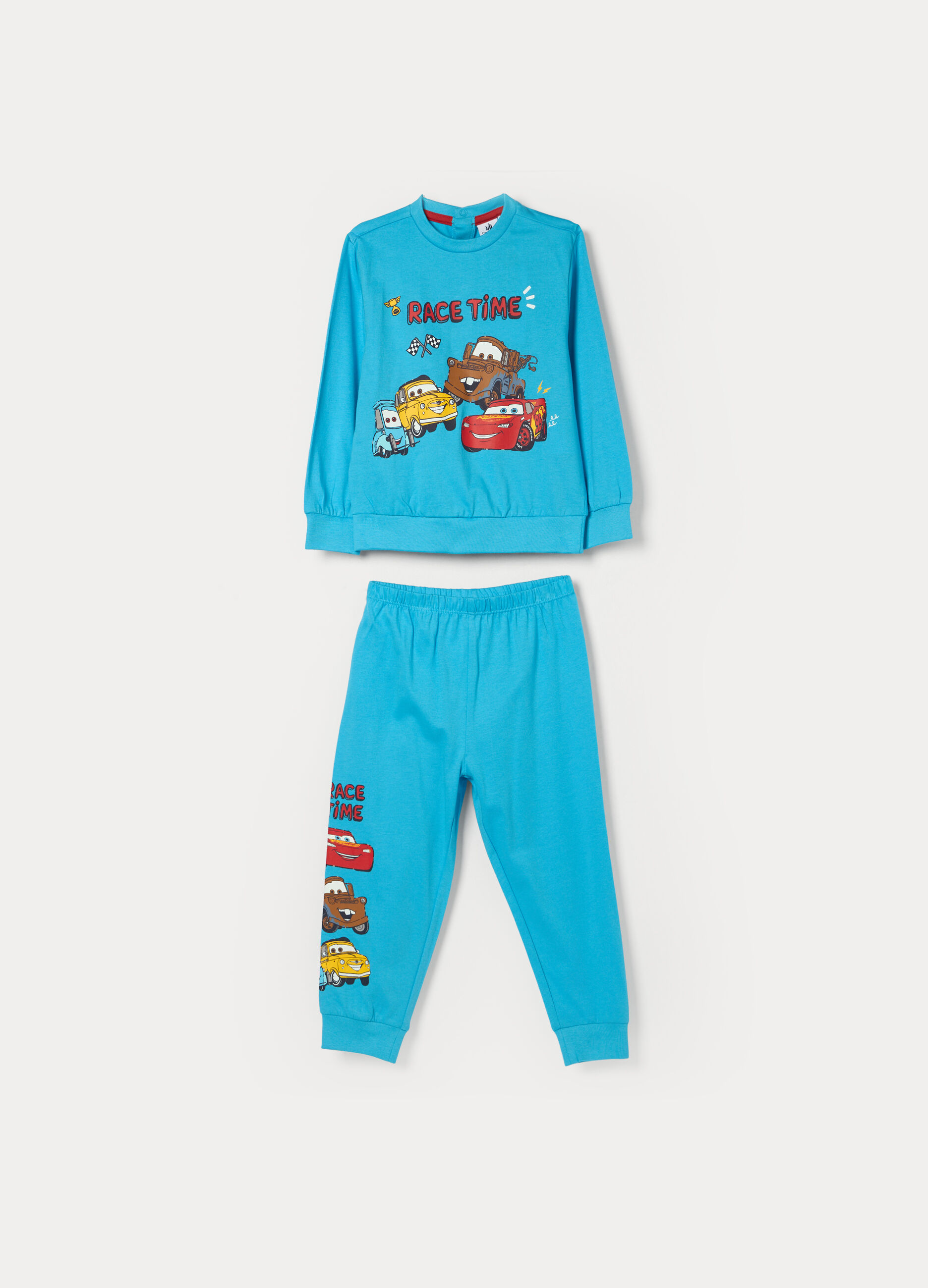 Set pigiama lungo in jersey di puro cotone_0