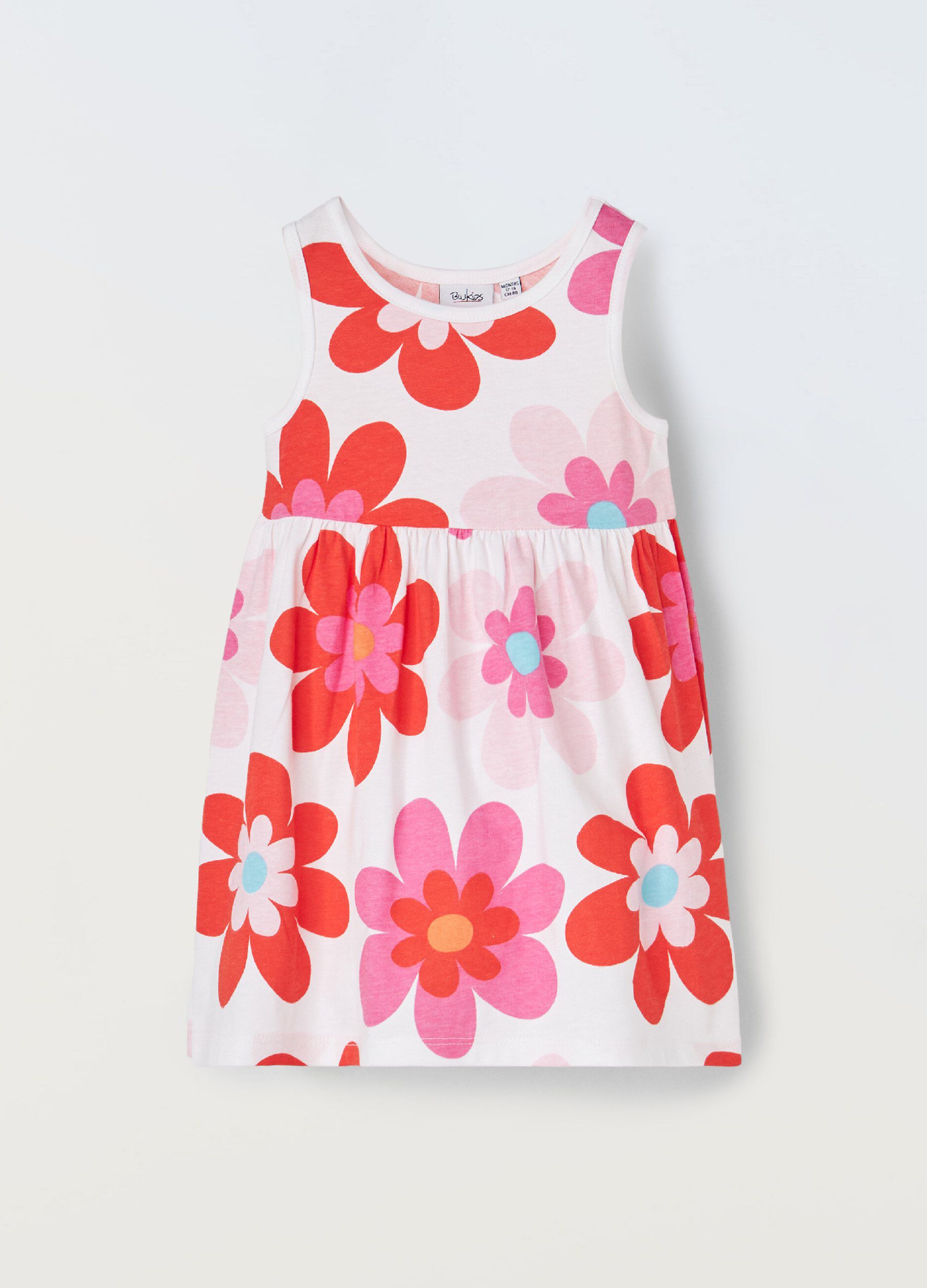 Vestito in puro cotone neonata