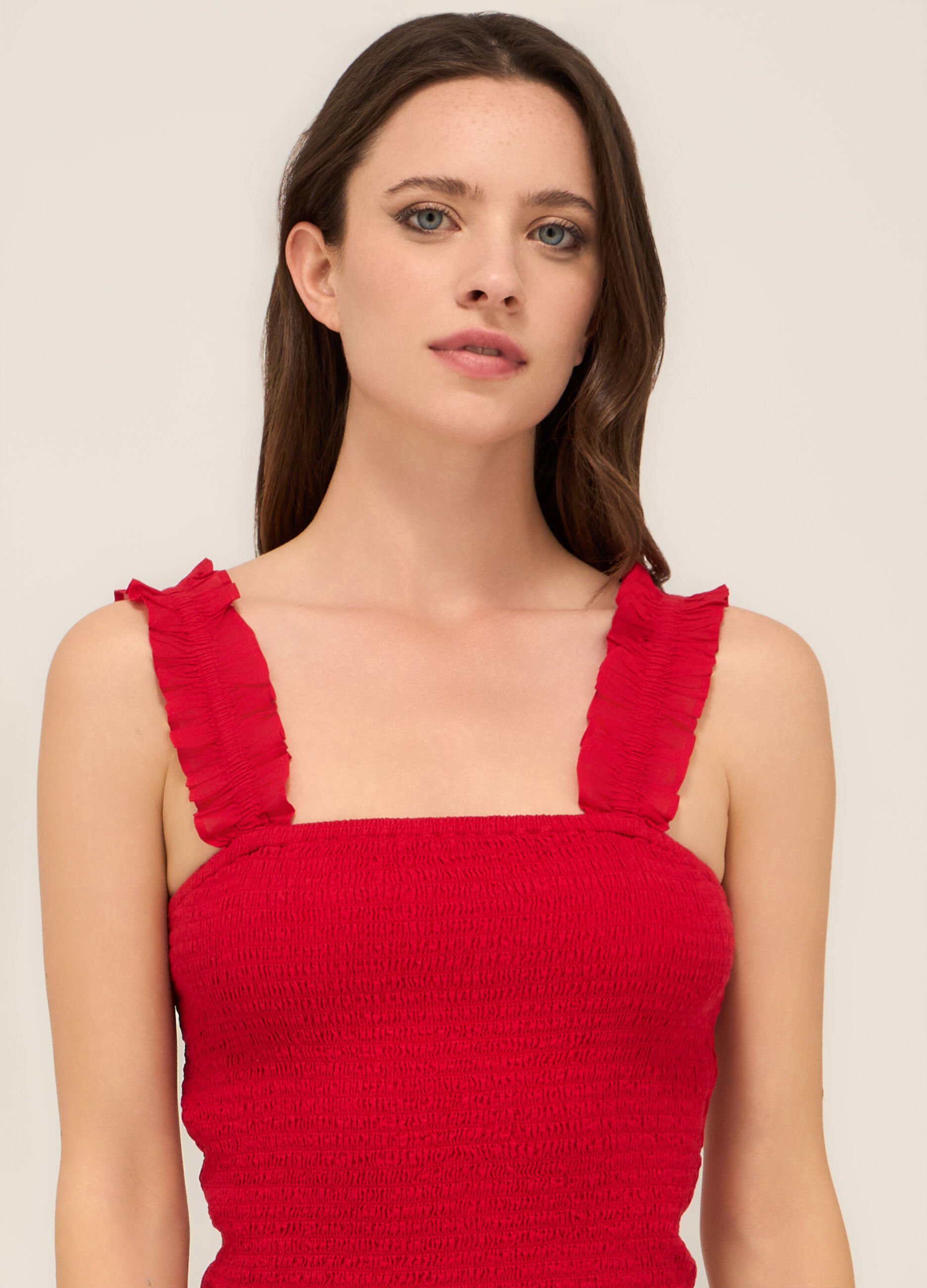Top in misto cotone voile donna_2