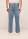 Jeans 5 tasche baggy fit in denim di cotone uomo_1