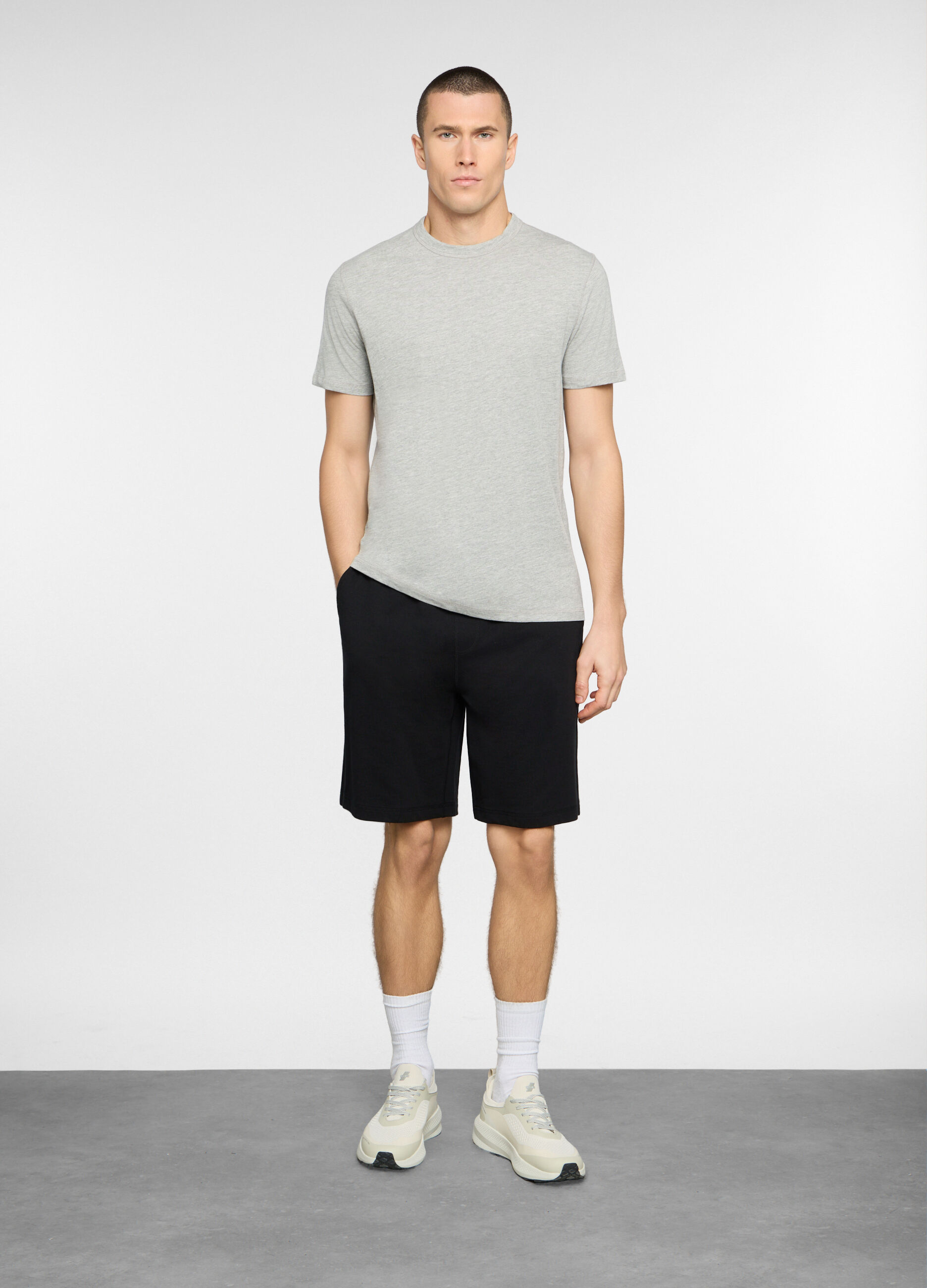 Bermuda in felpa di cotone uomo_0