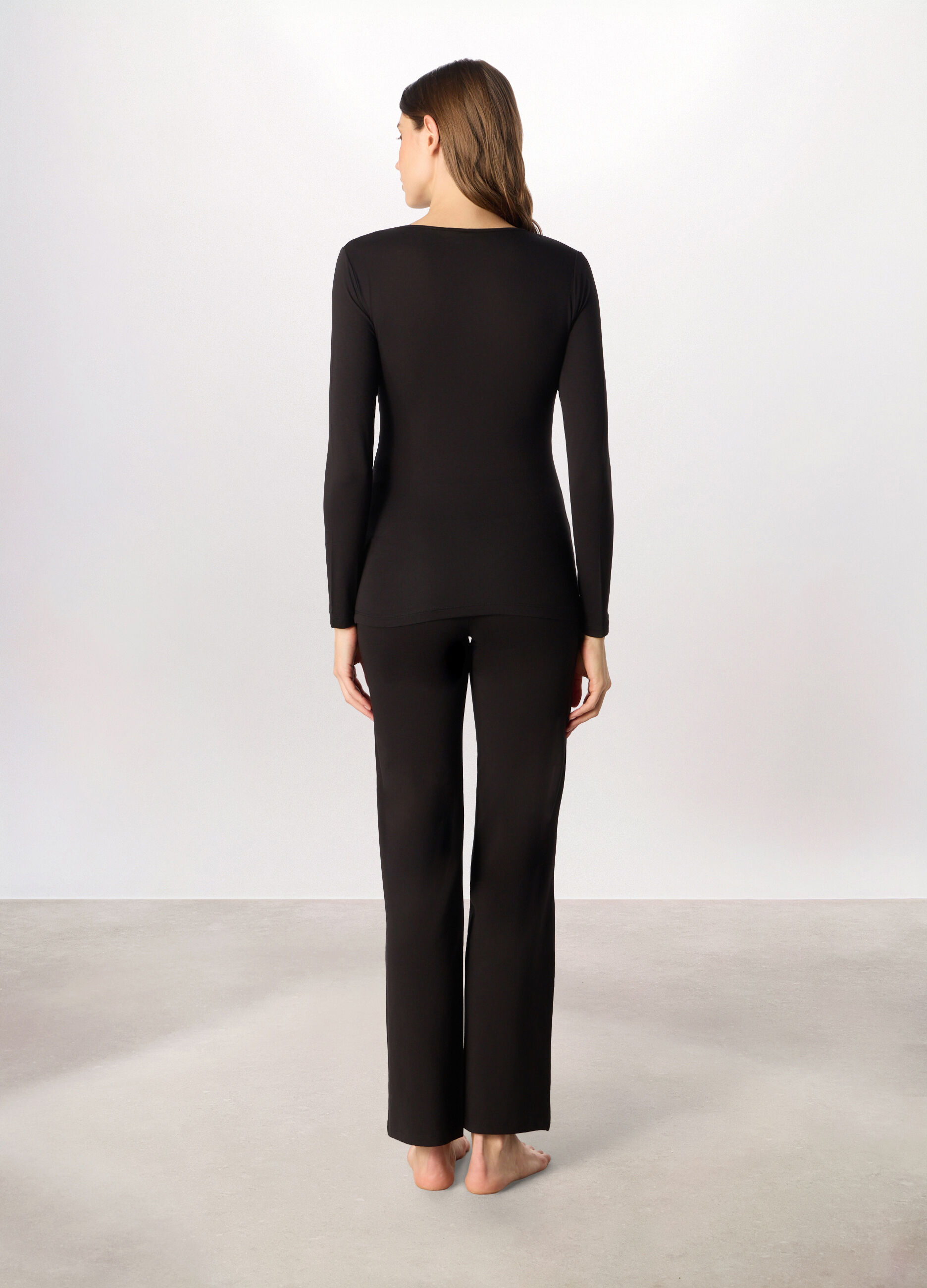 Maglietta intima in jersey di viscosa stretch donna_1