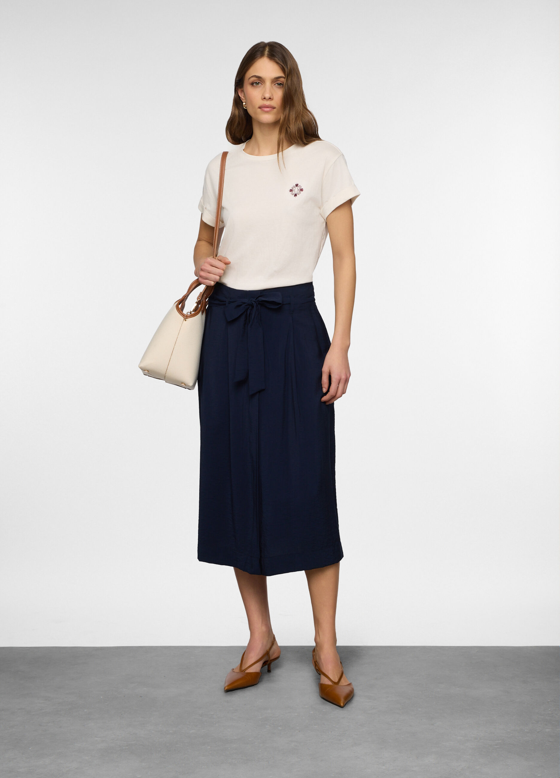 T-shirt girocollo donna_0