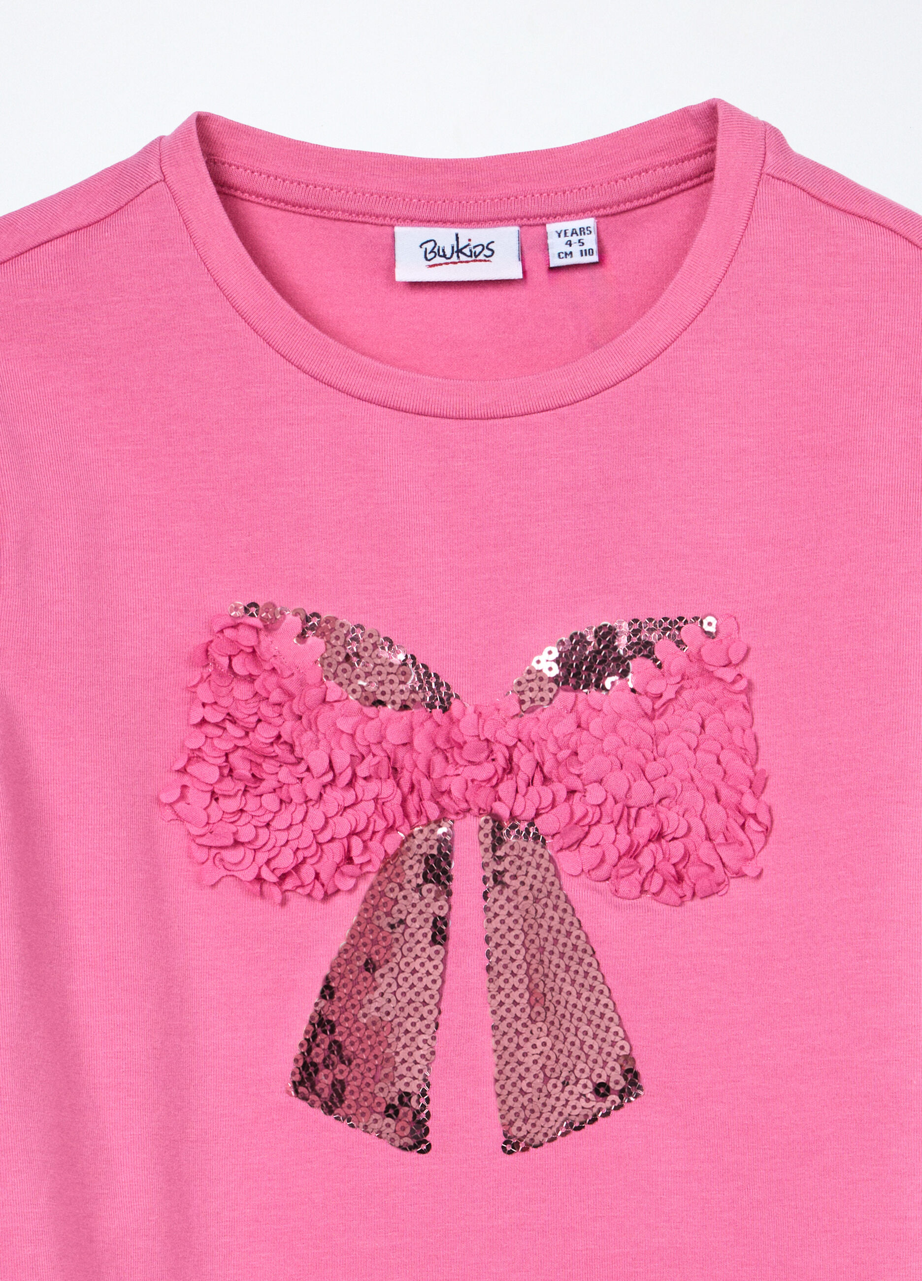 T-shirt in jersey di cotone stretch bambina_2