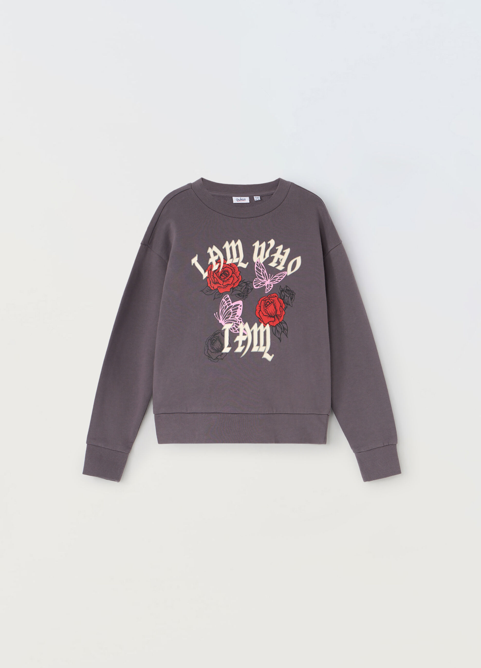 Felpa in puro cotone ragazza_0