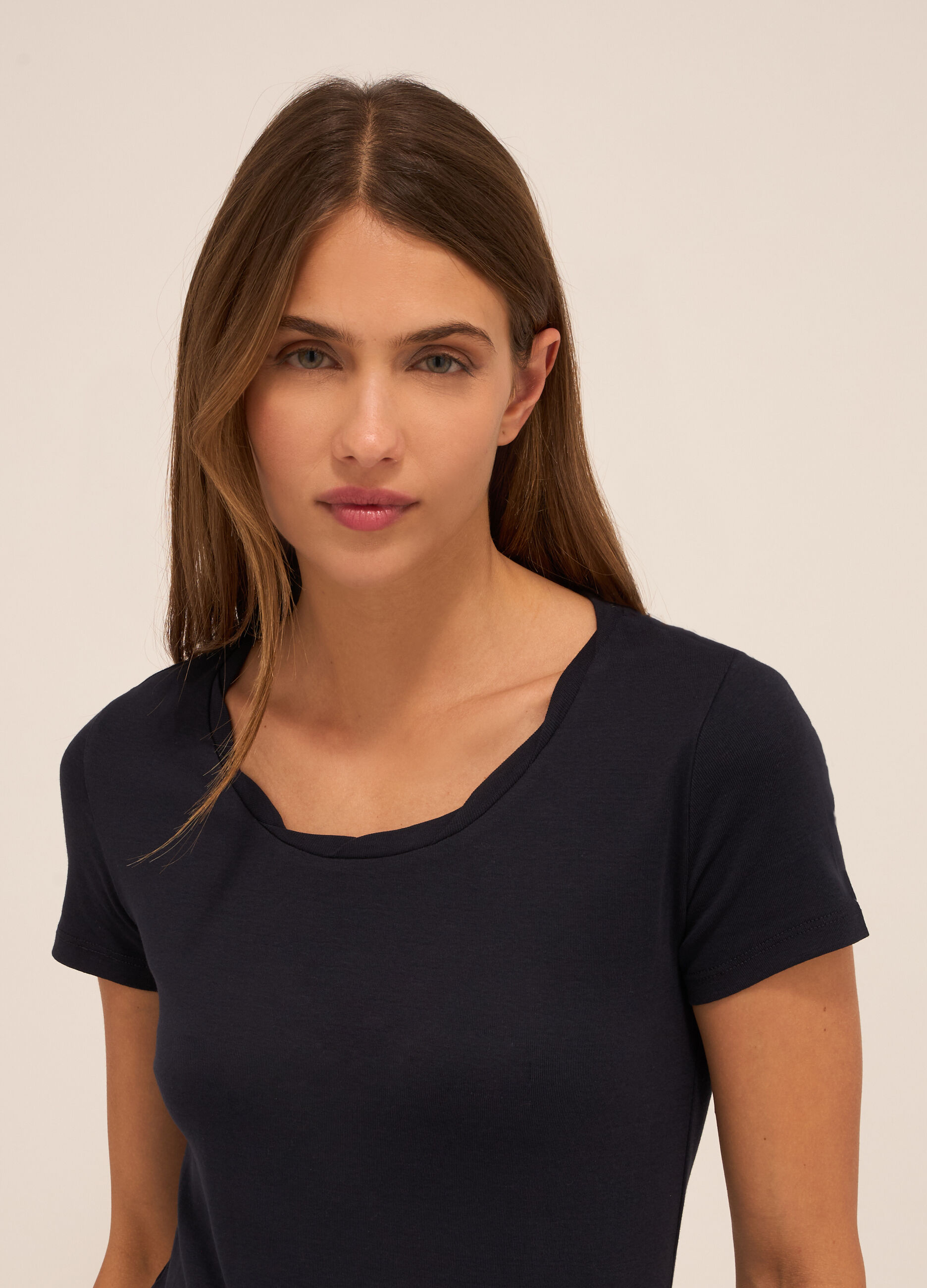 T-shirt in puro cotone donna_2