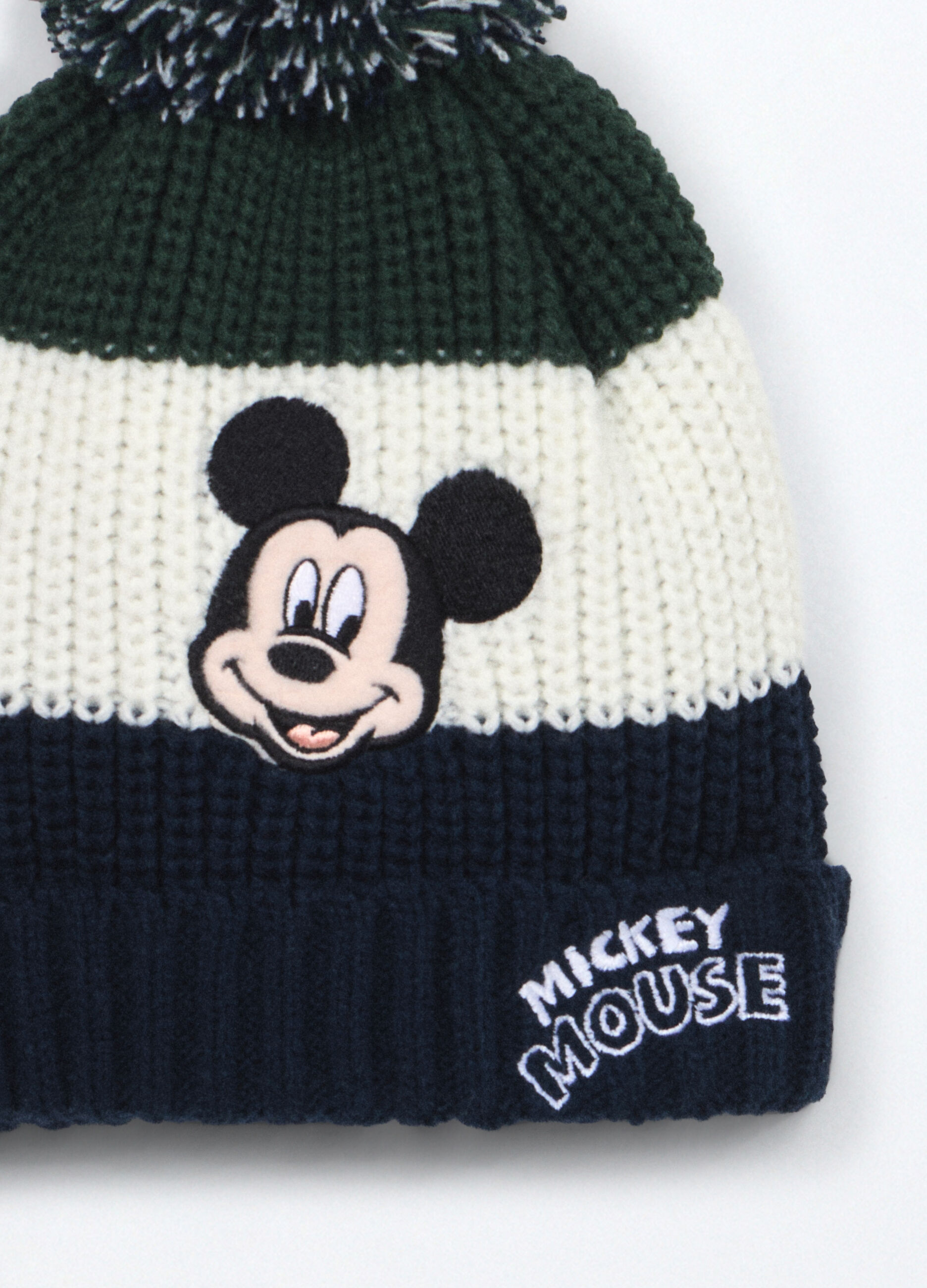 Berretto tricot a righe neonato_2