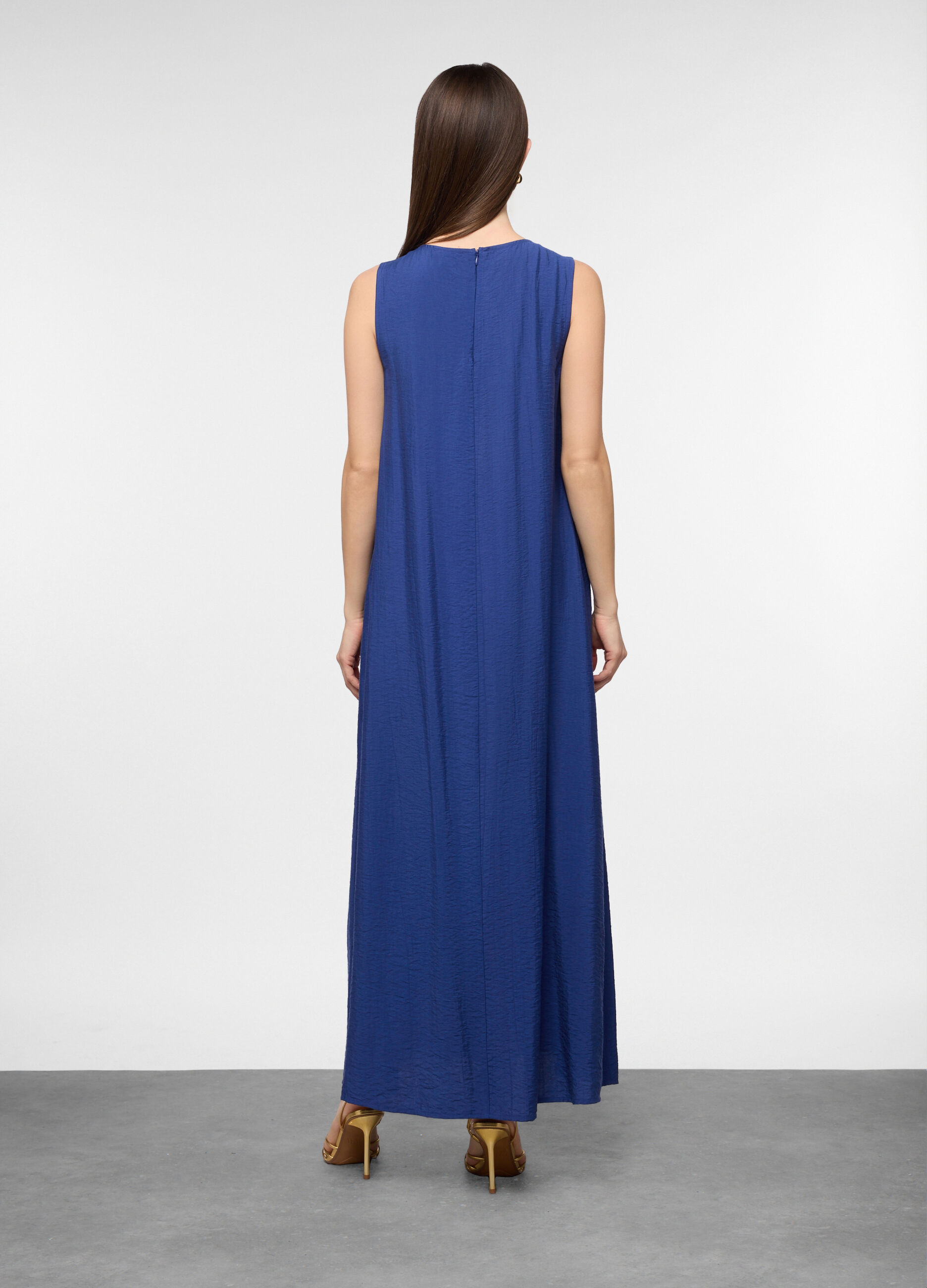 Vestito lungo smanicato fit over donna_1