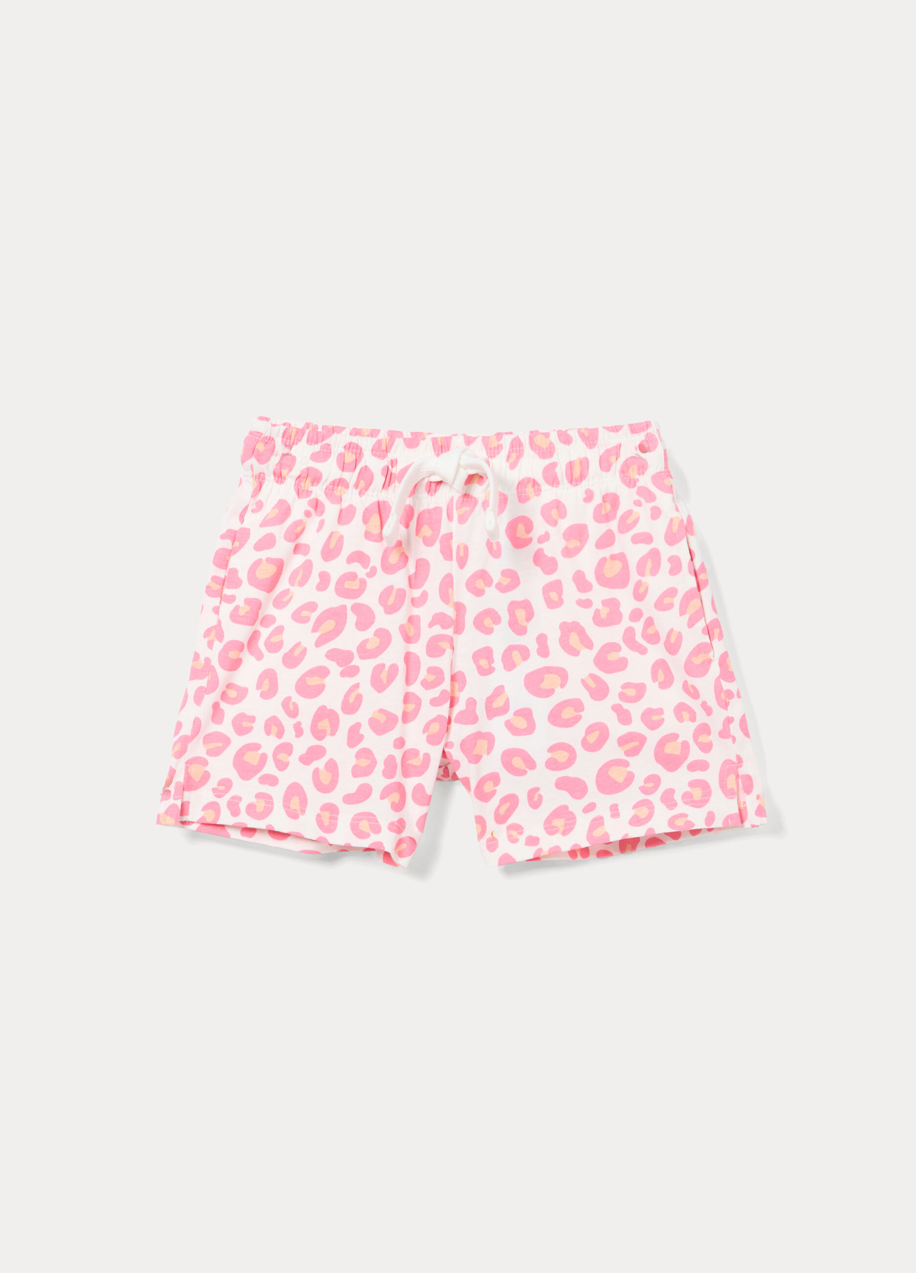 Shorts in jersey di puro cotone bambina_0