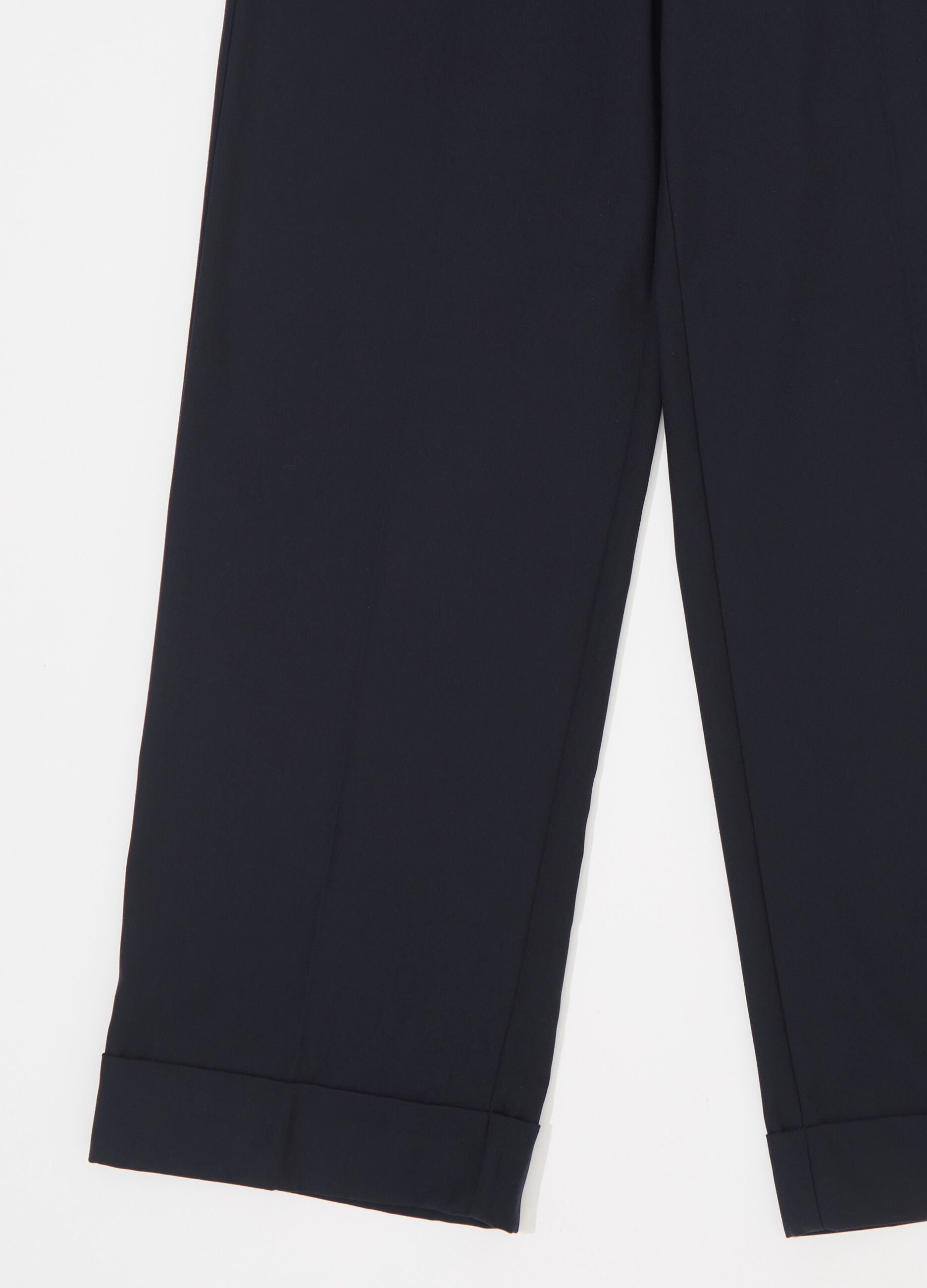 Pantalone palazzo in misto lana e viscosa donna_6