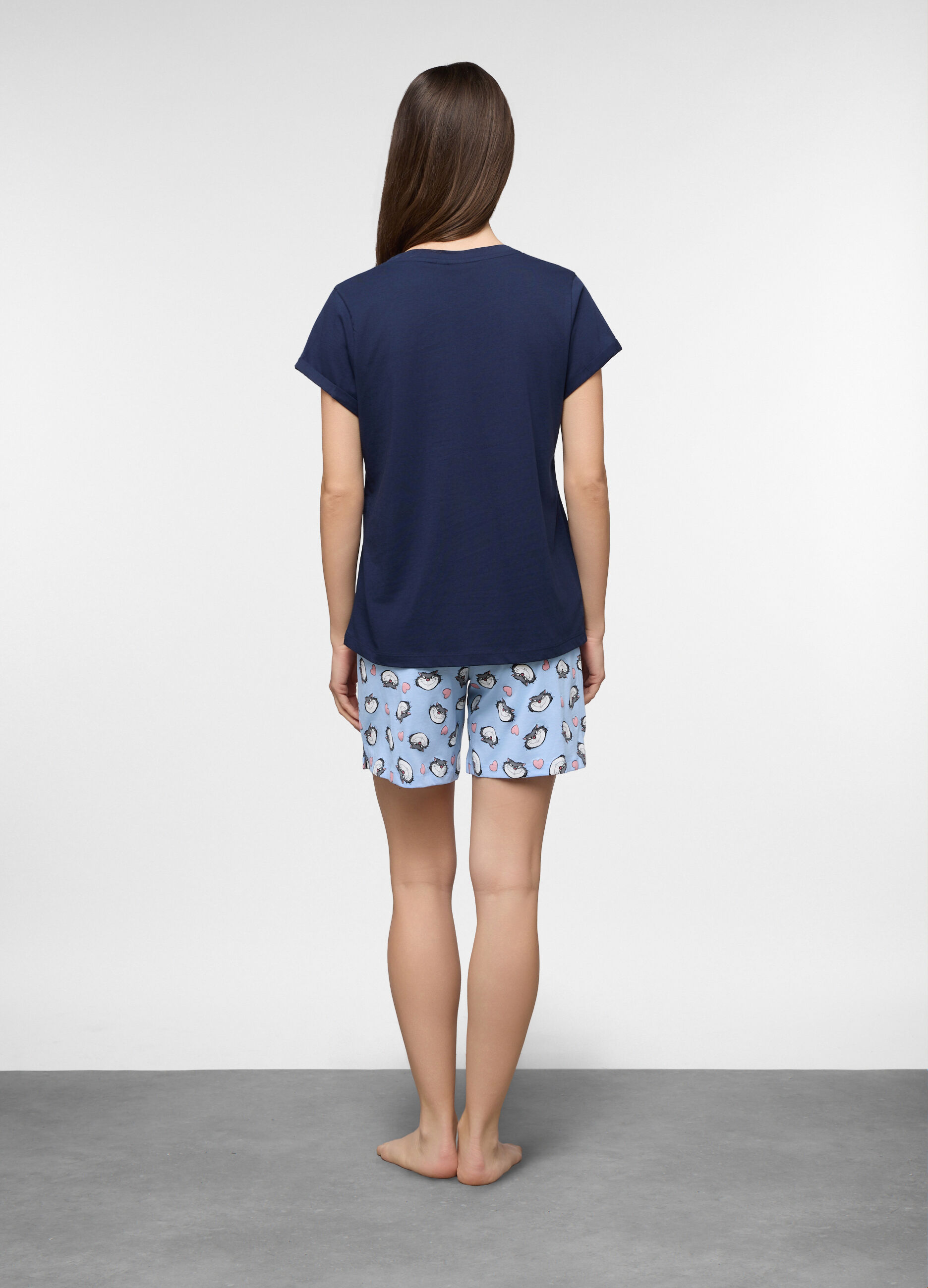 Set pigiama corto Disney in jersey di puro cotone donna_1