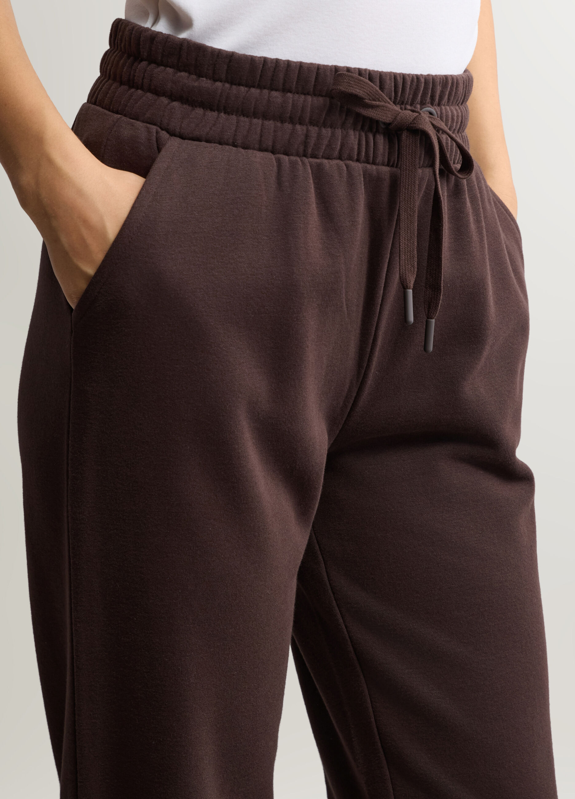 Jogger in felpa misto cotone donna_3
