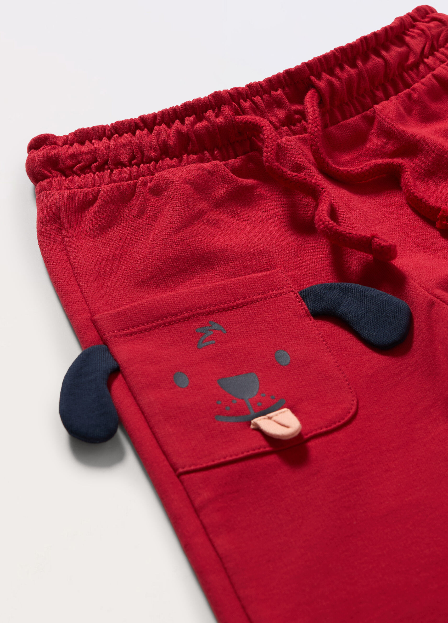 Joggers in french terry di puro cotone neonato_1