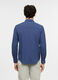 Camicia regular fit con collo classico in cotone e lino uomo_1