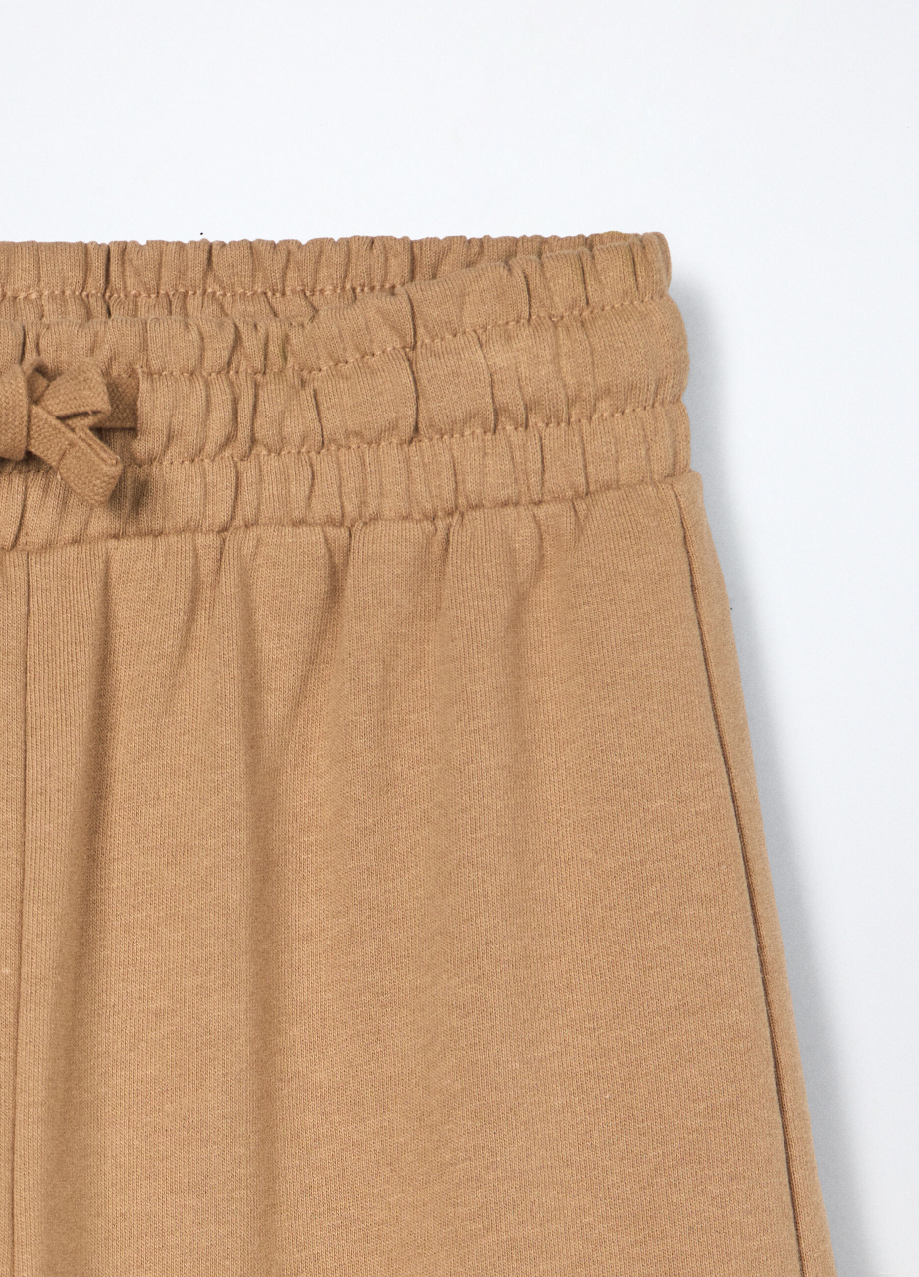 Jogger wide leg in puro cotone ragazza_2