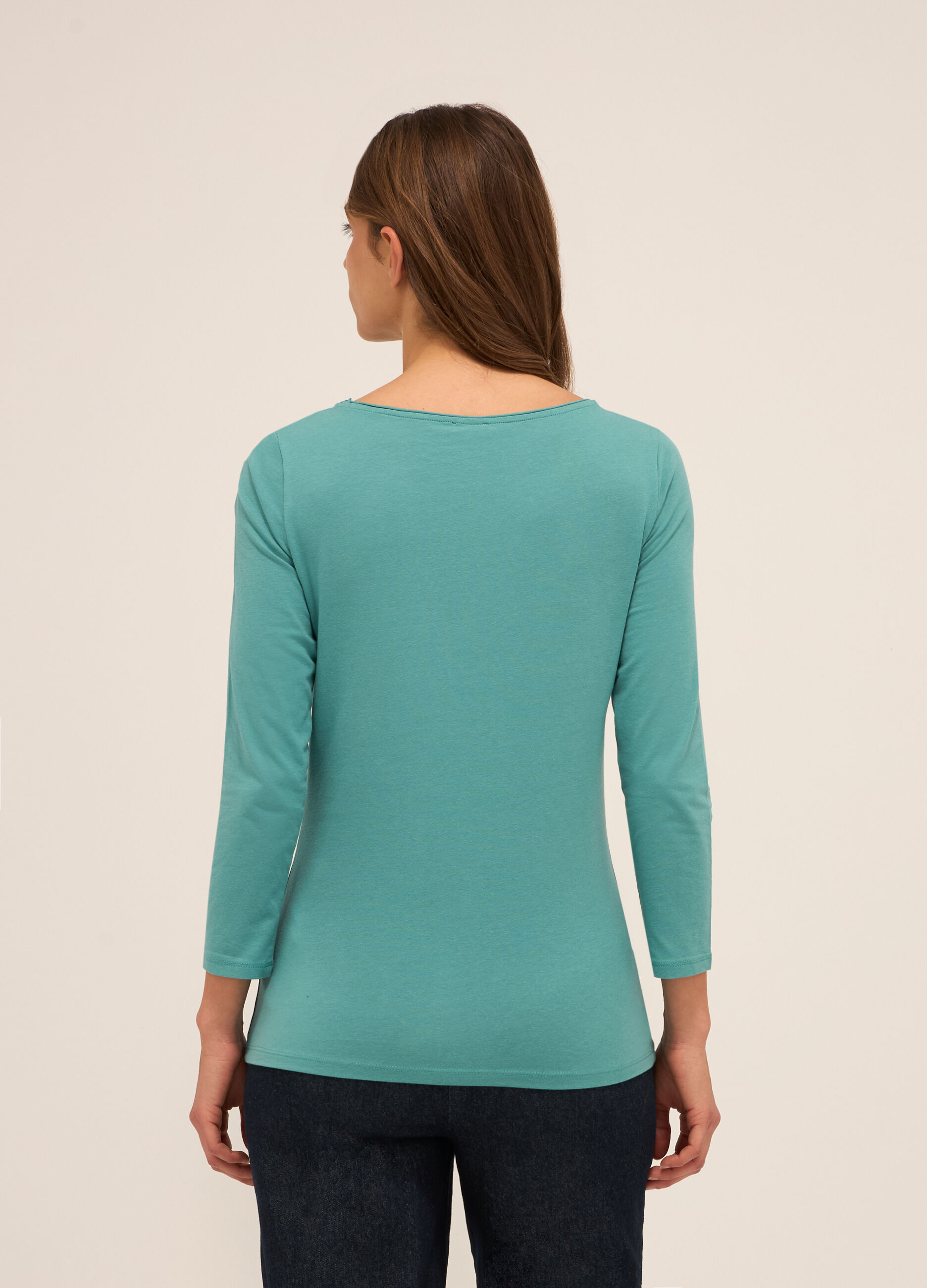T-shirt in cotone stretch donna_1