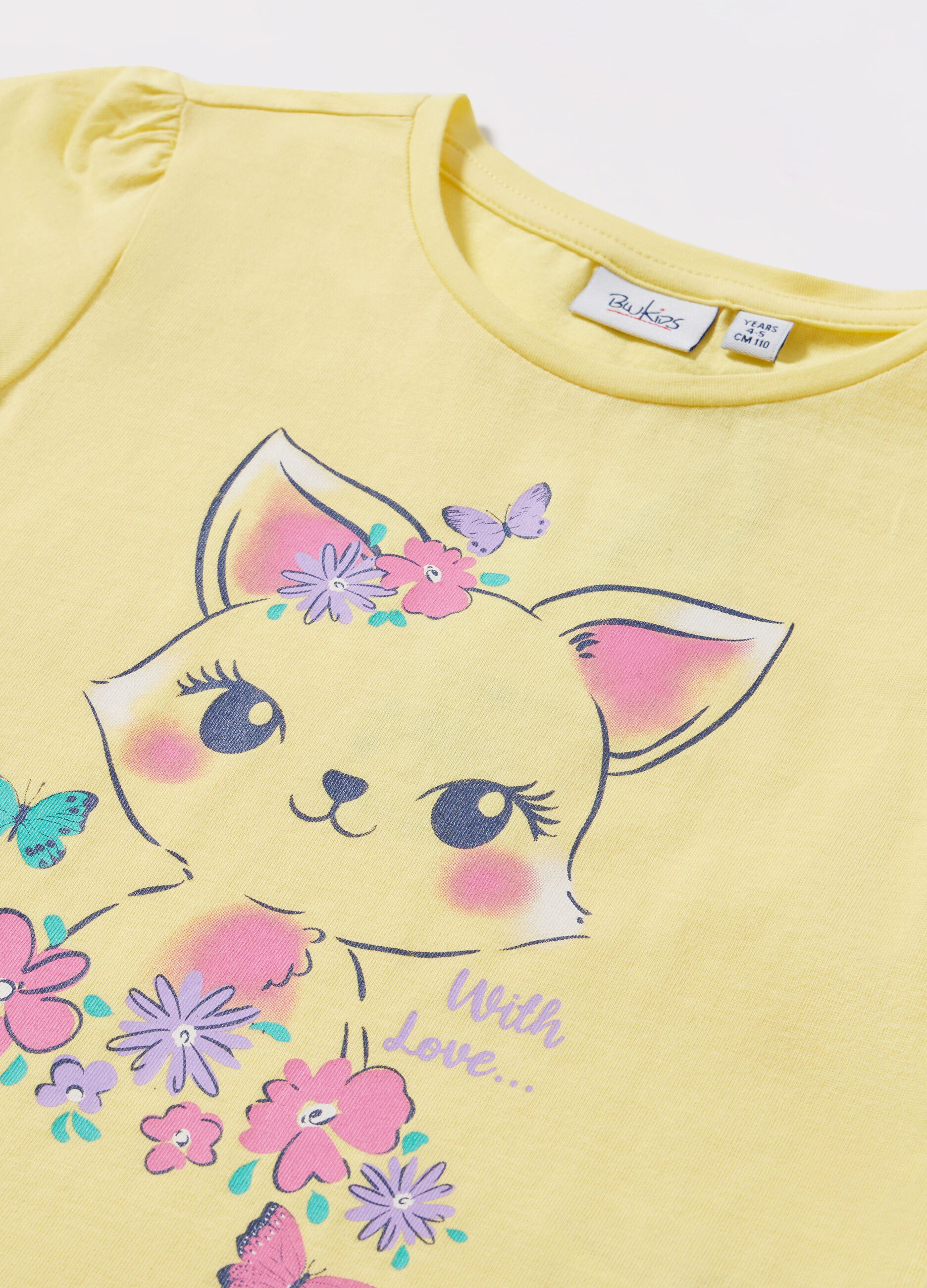 T-shirt in jersey di puro cotone bambina_1