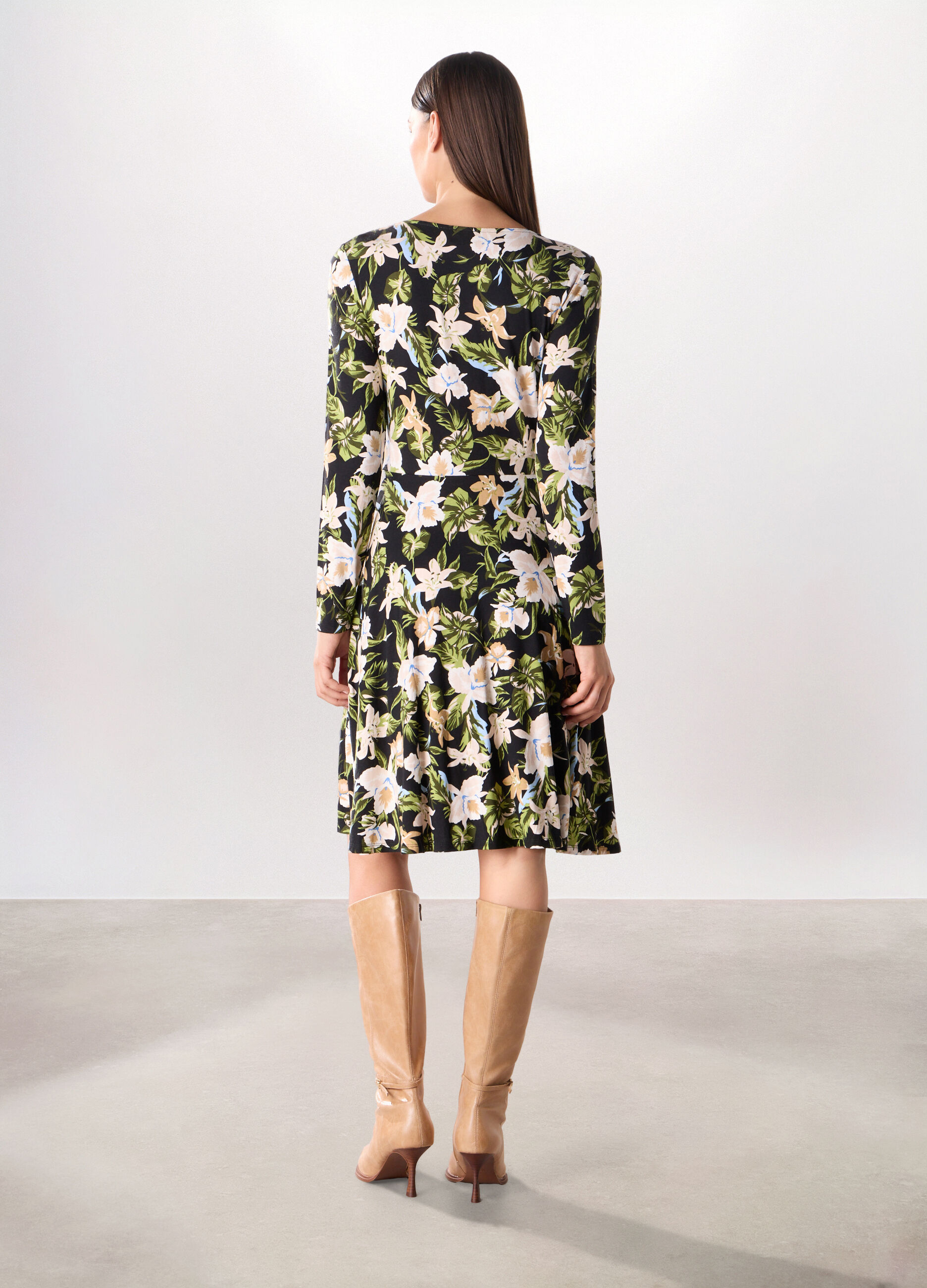 Abito corto in jersey stretch donna_1