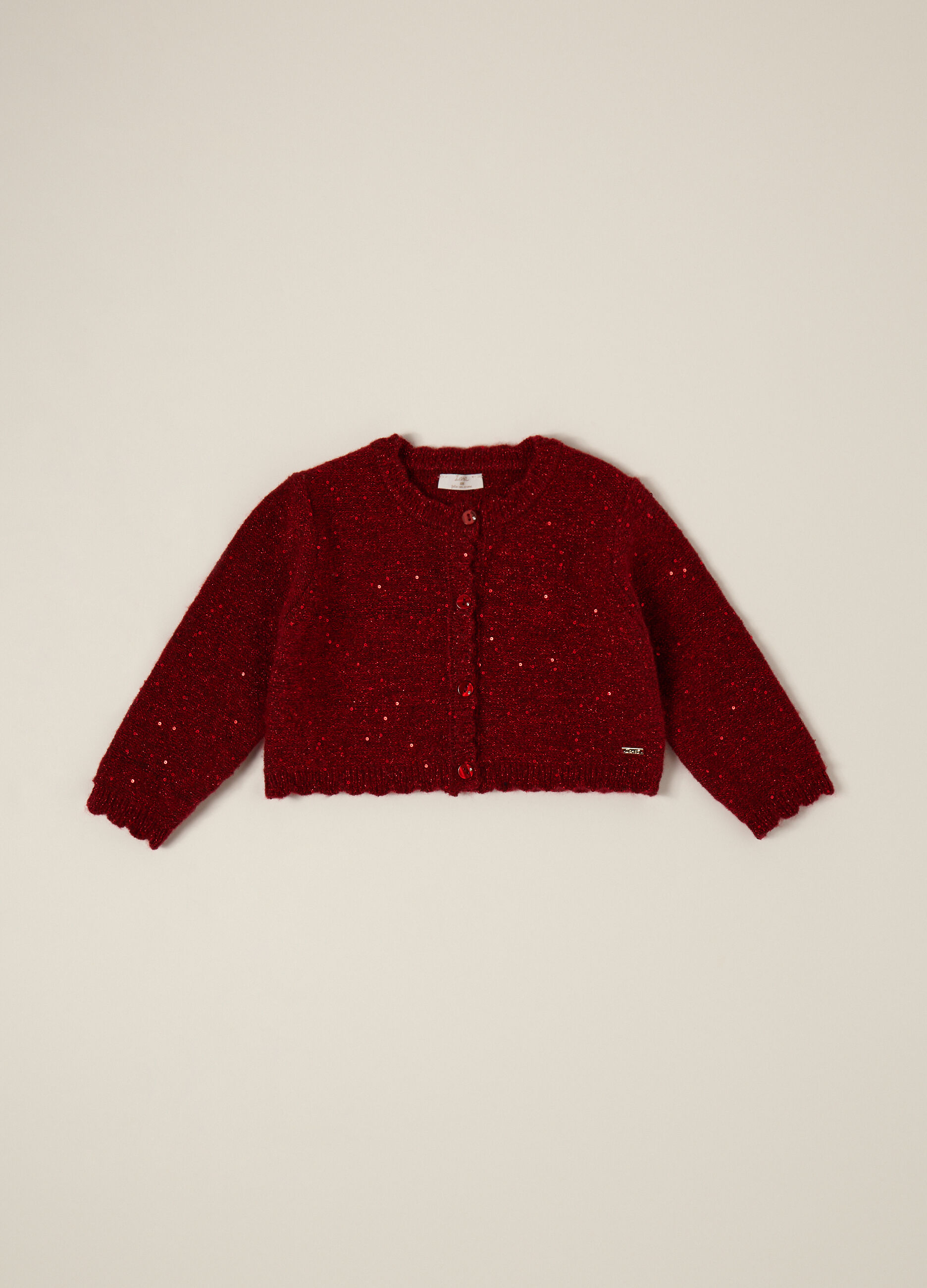 Cardigan tricot con paillettes IANA neonata_0