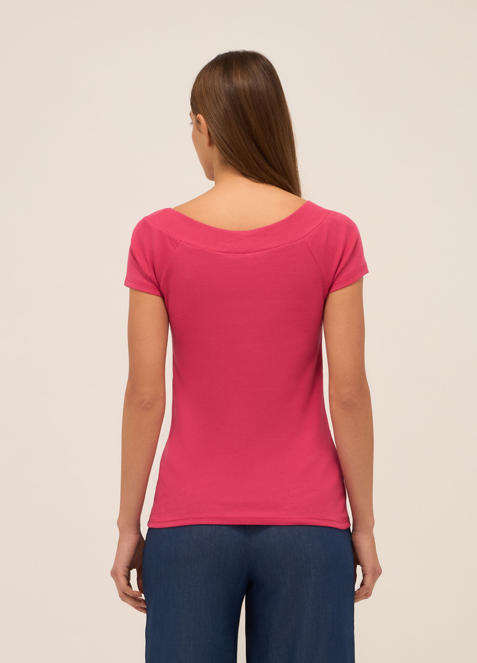 T-shirt in puro cotone donna_1