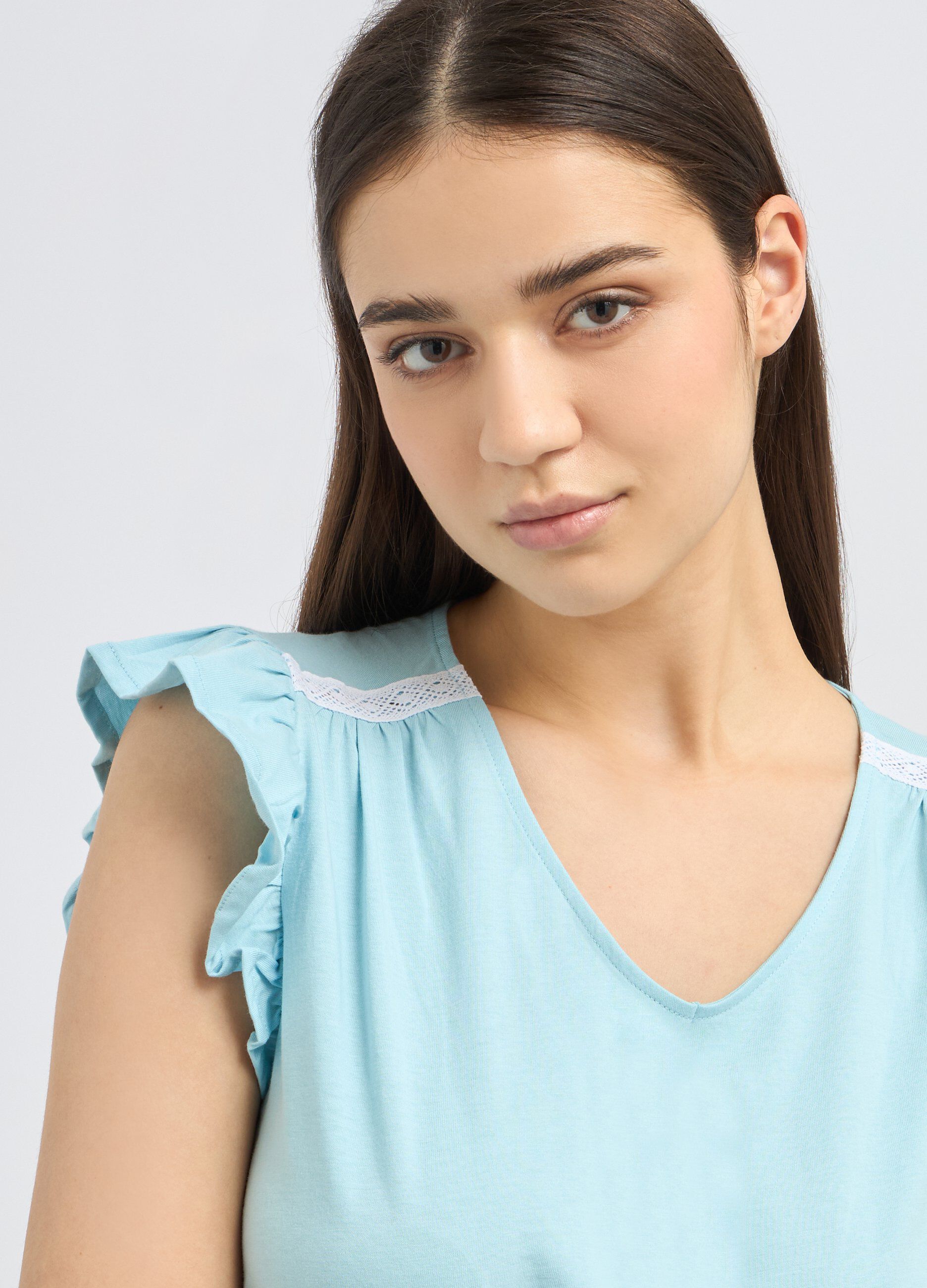 Set pigiama con maniche ad aletta donna_2