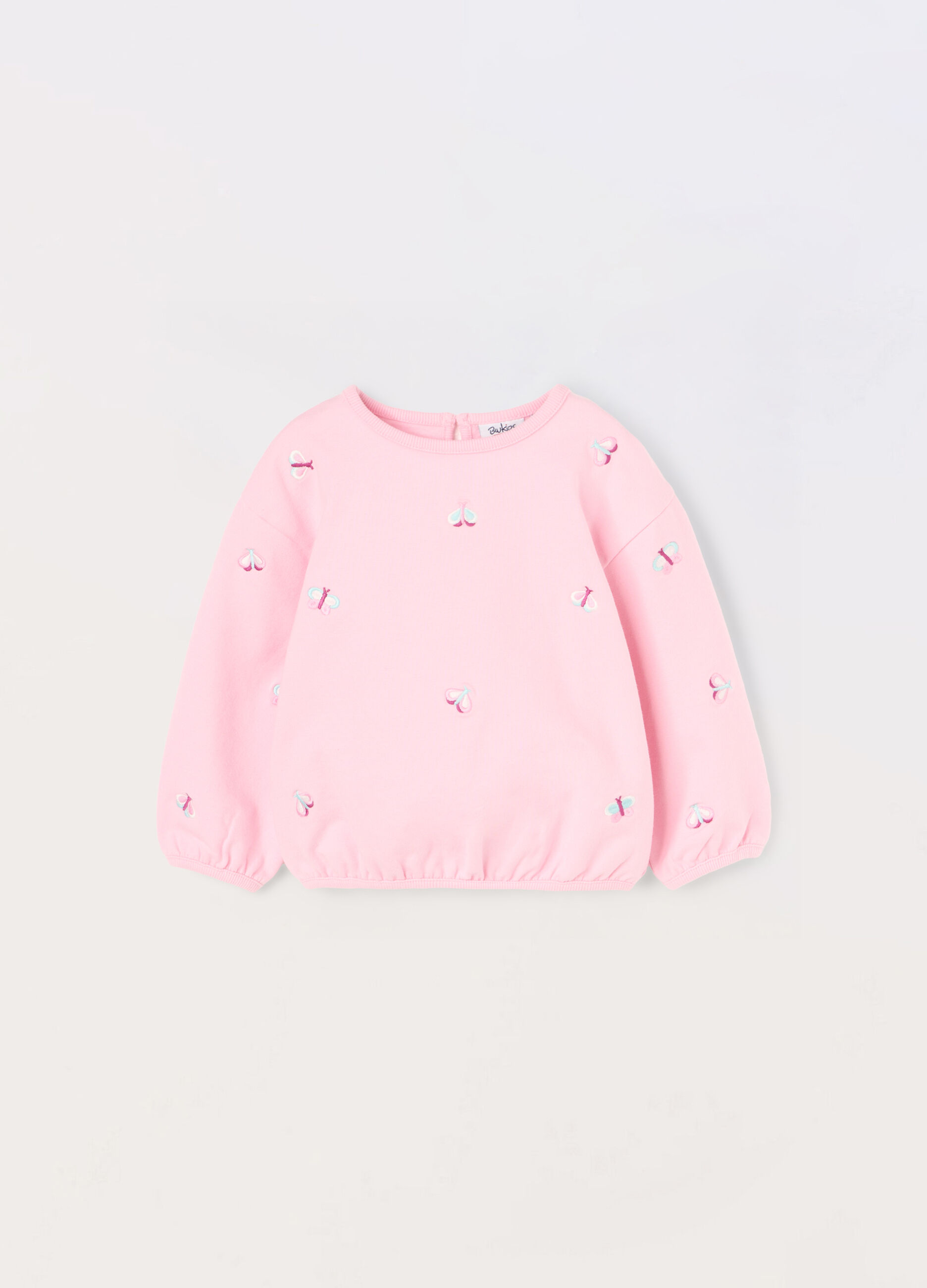 Felpa in french terry di cotone stretch neonata_0