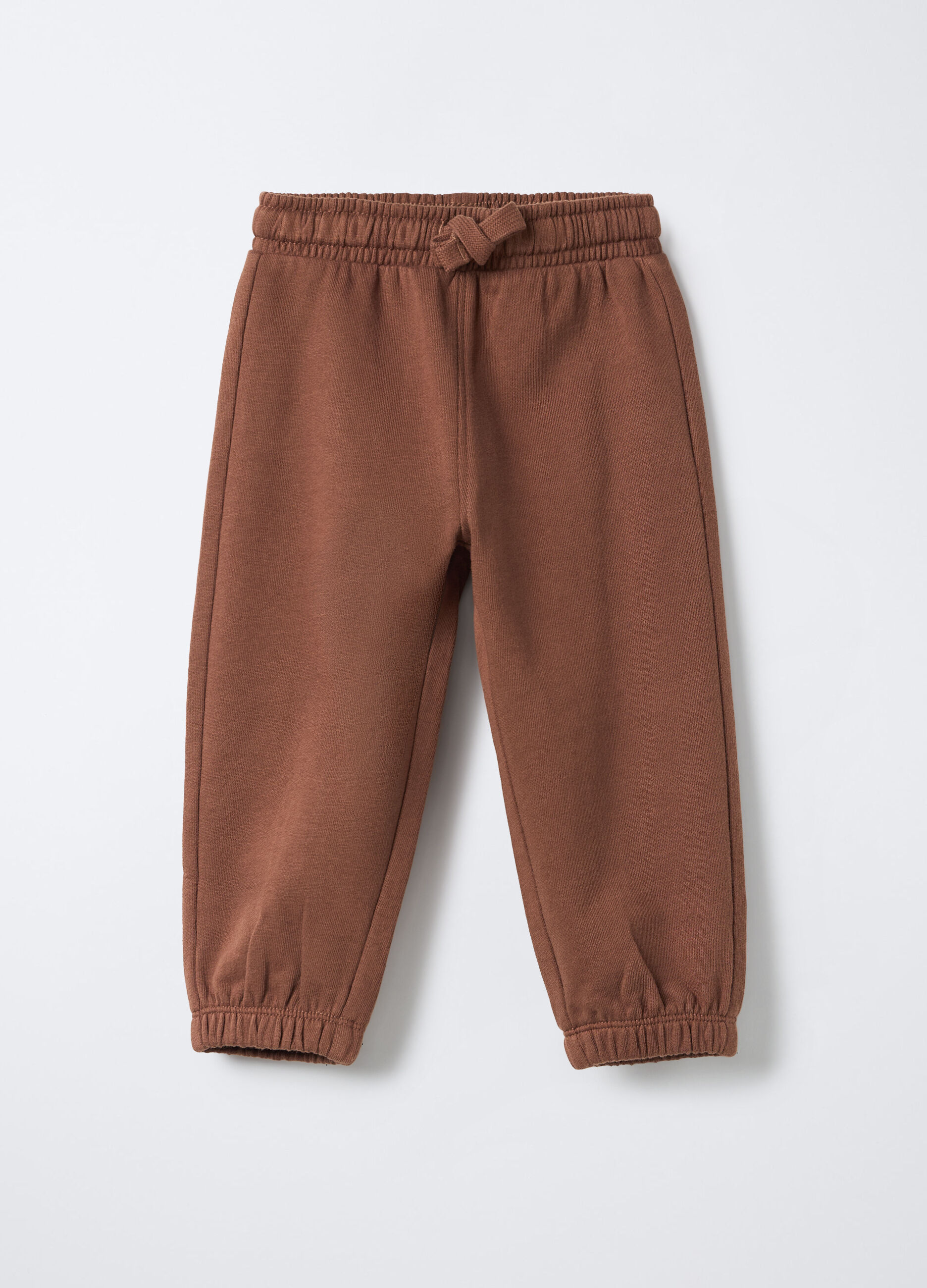 Jogger in puro cotone garzato Comfort Fit bimbo_0