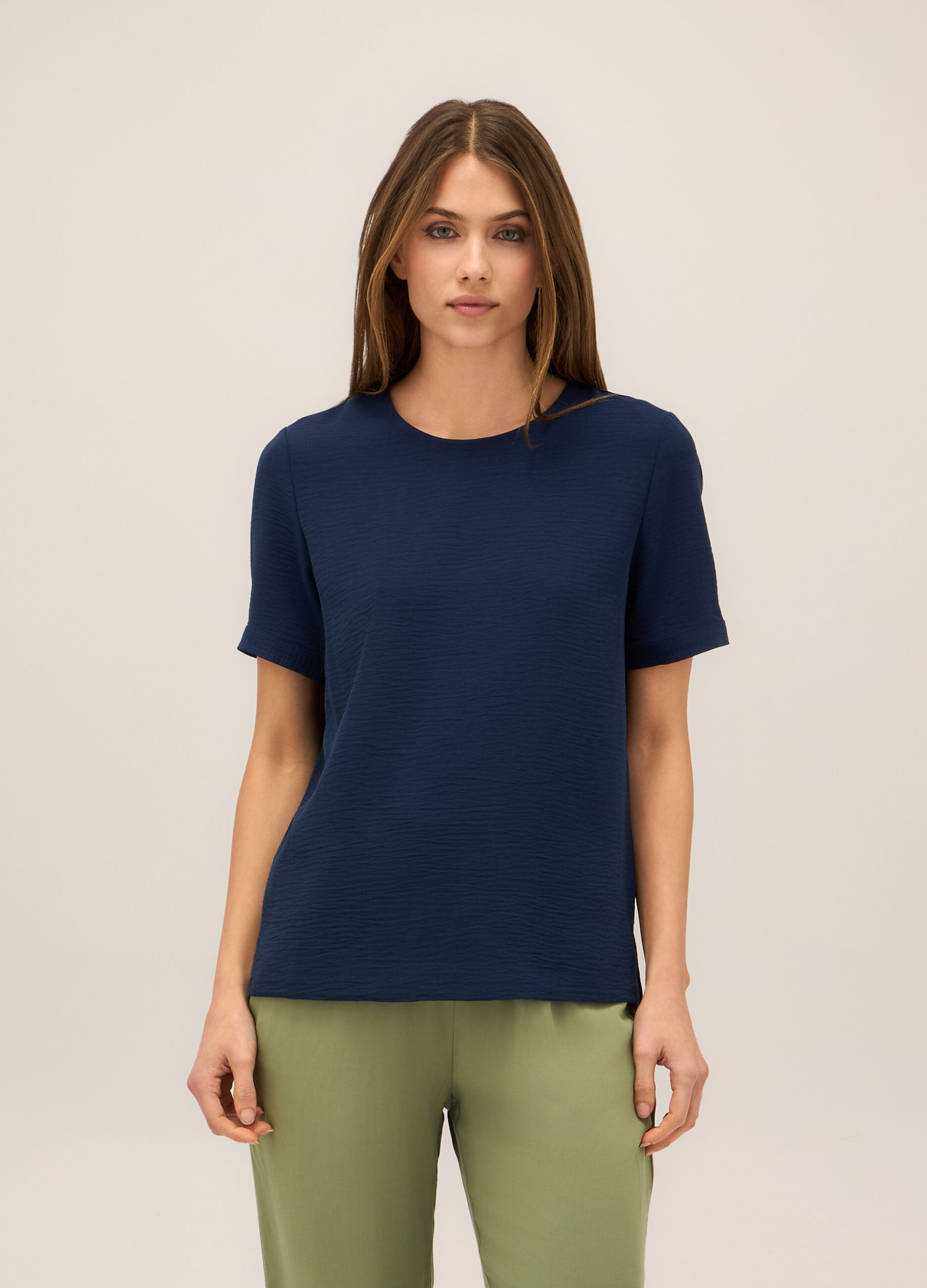 Blusa a maniche corte donna_0