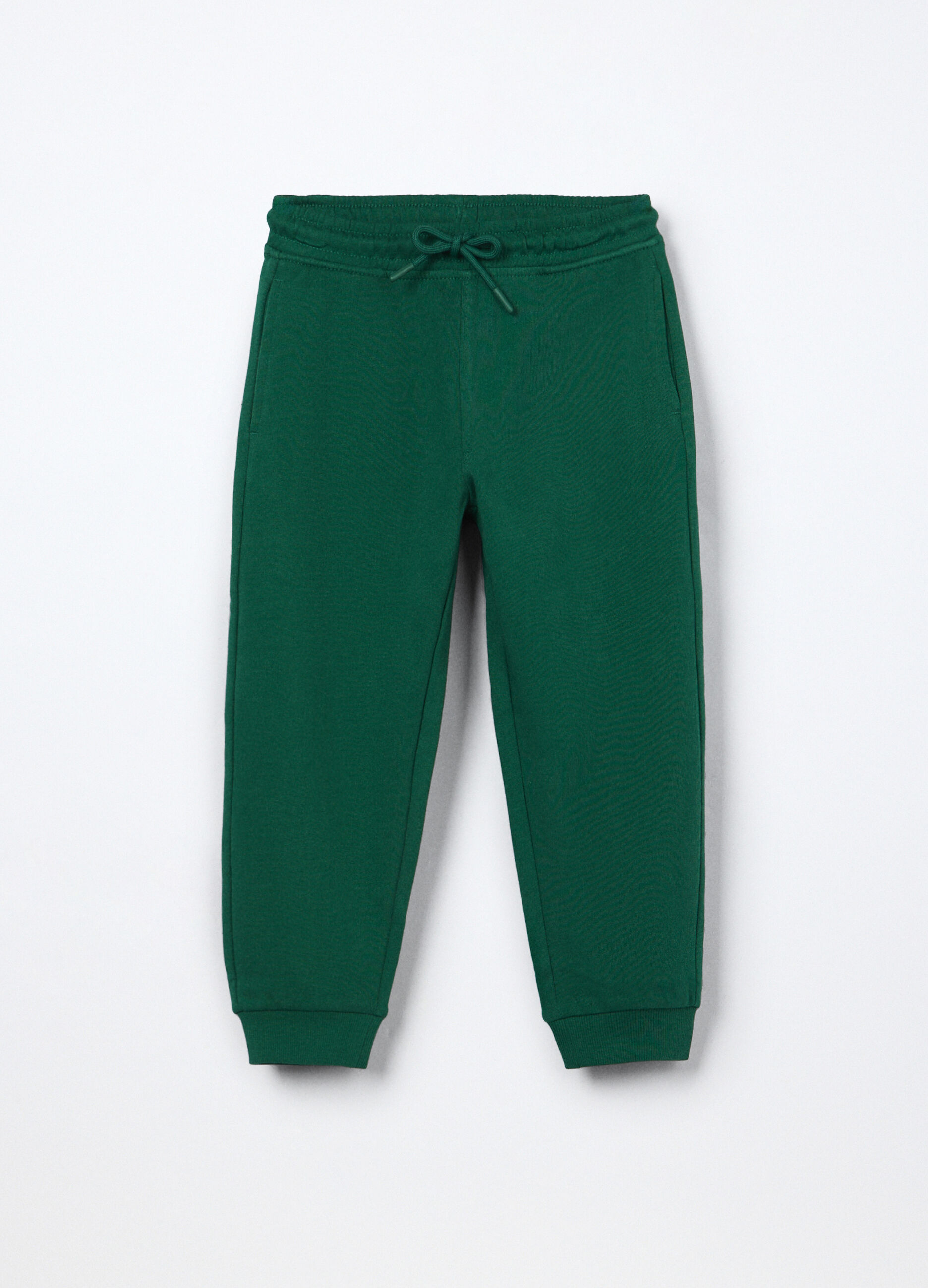 Jogger in french terry di cotone bambino_0