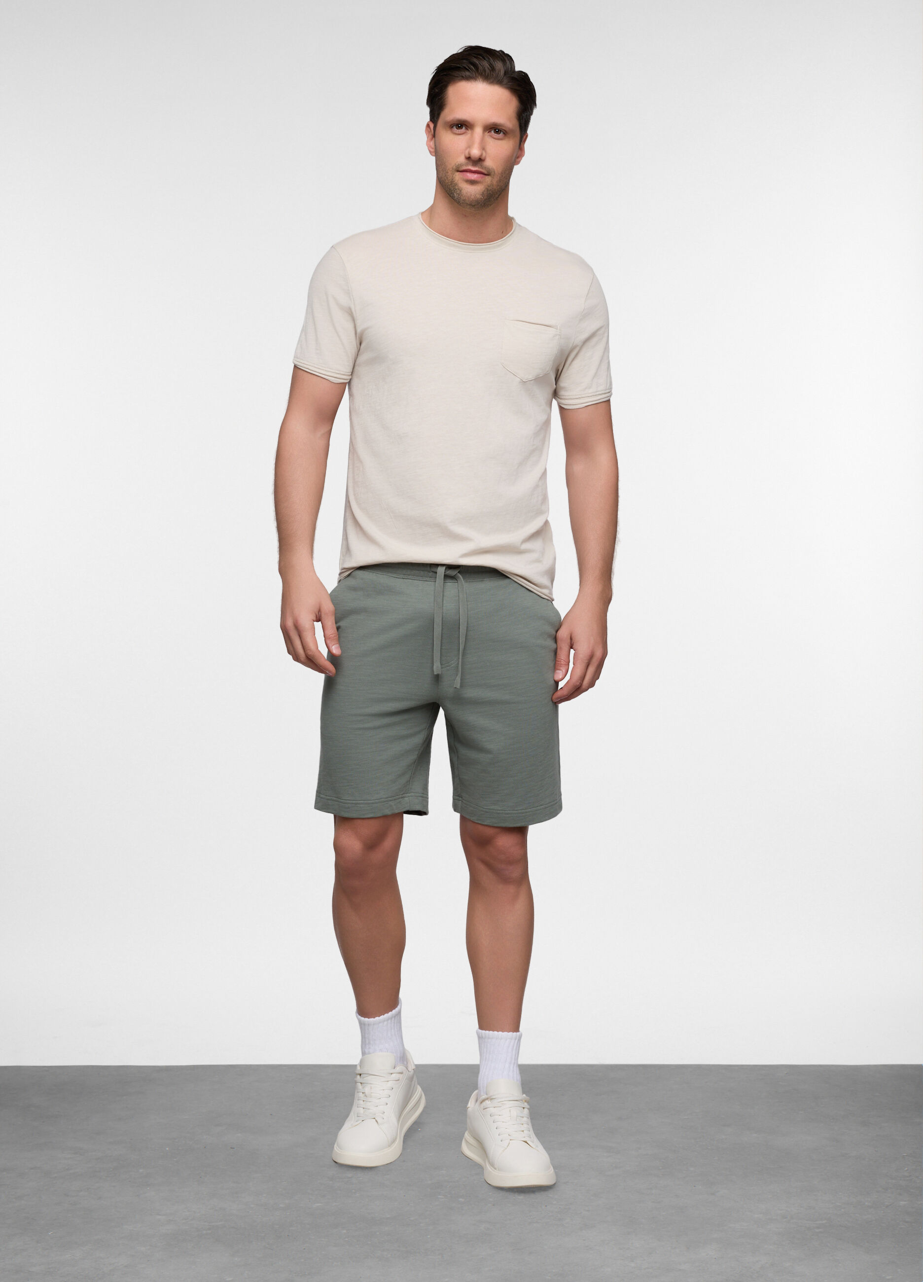 Pantaloncini sportivi in cotone uomo_0