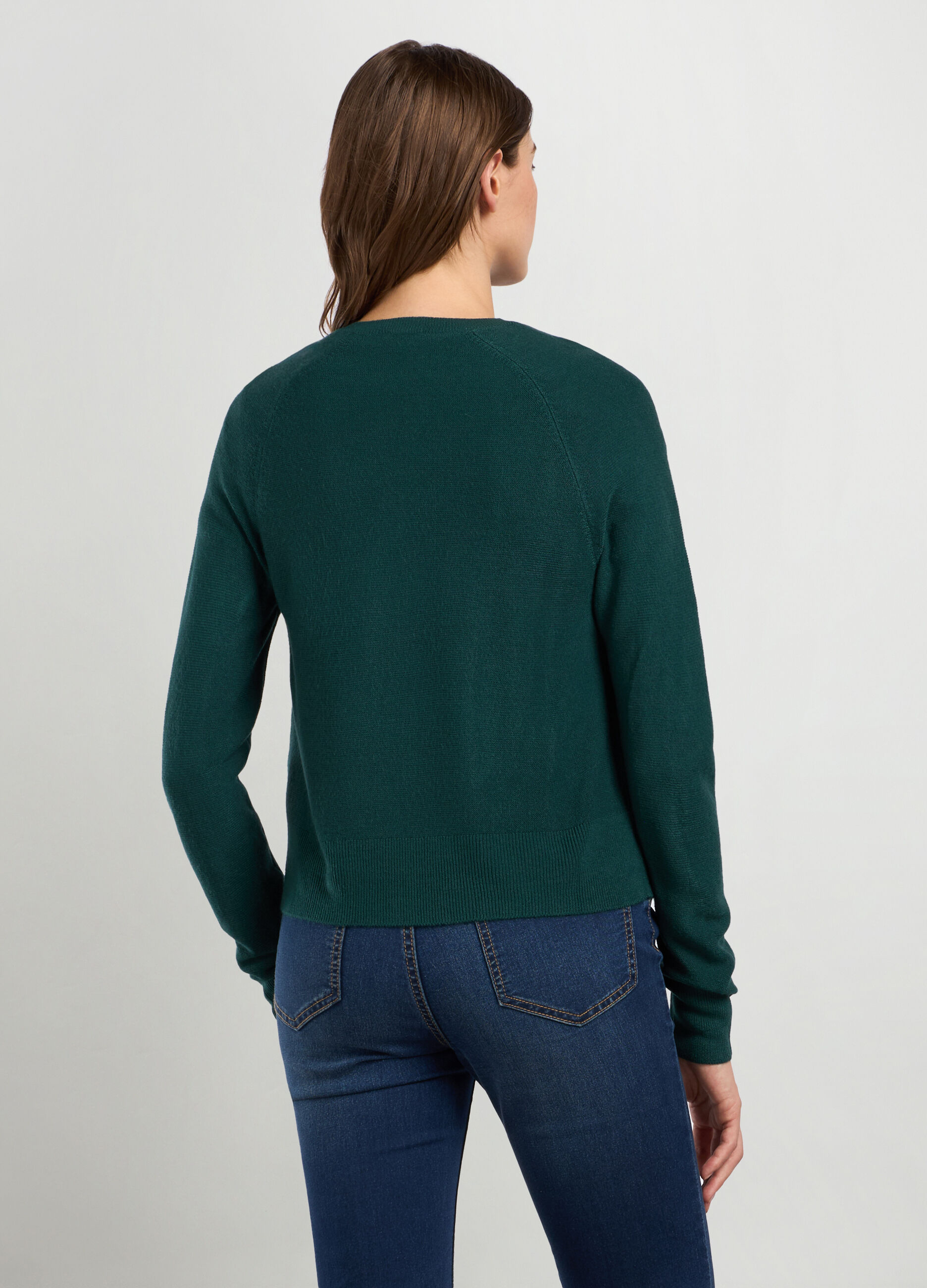 Cardigan tricot mono bottone donna_1