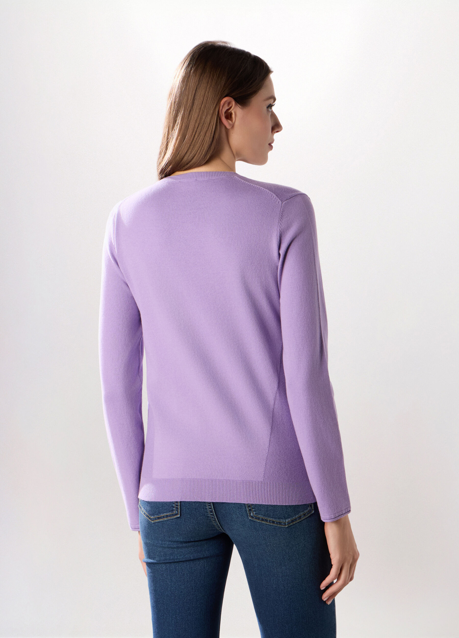 Pullover in misto cotone donna_1