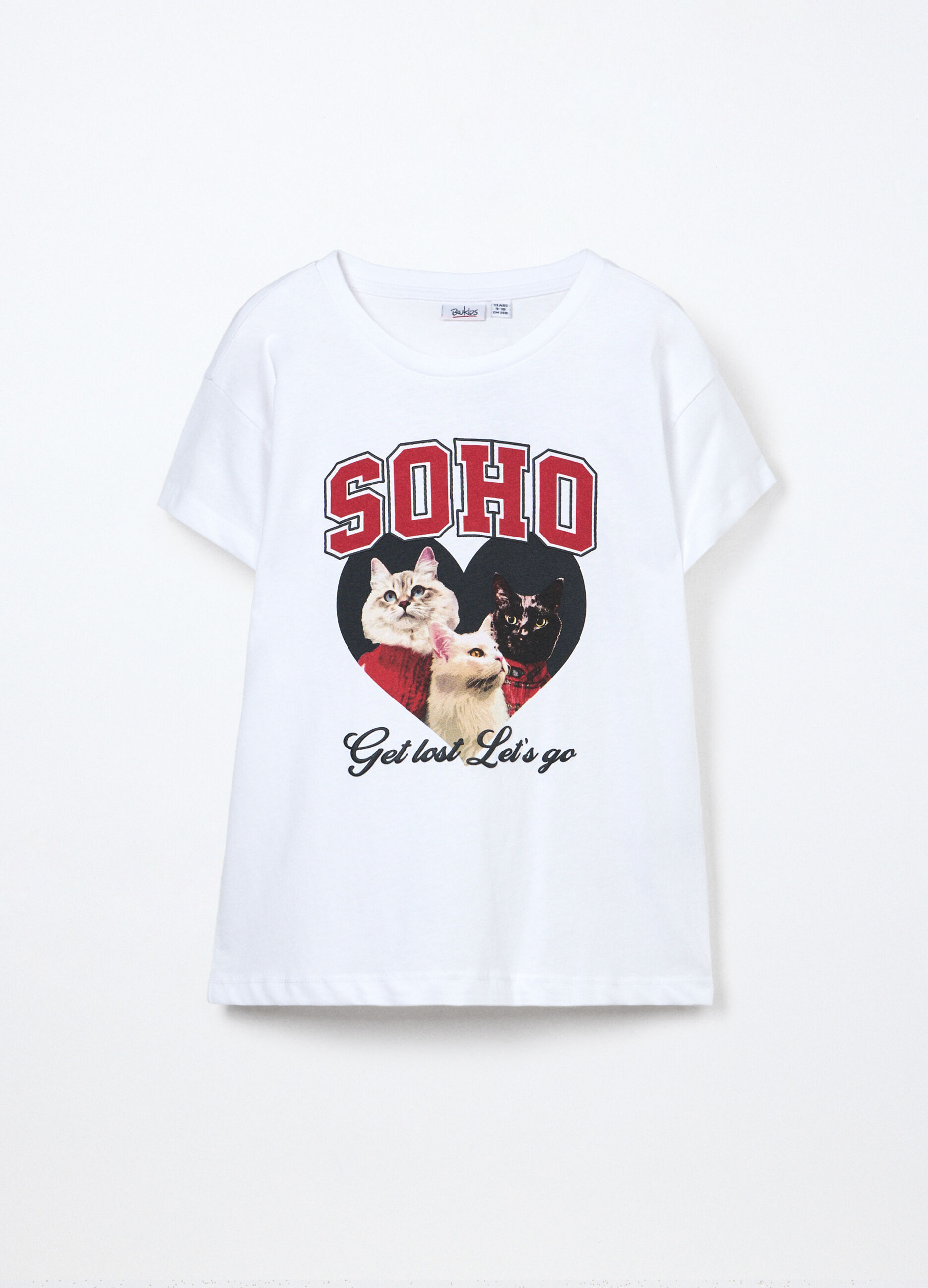 T-shirt in jersey di puro cotone ragazza_0