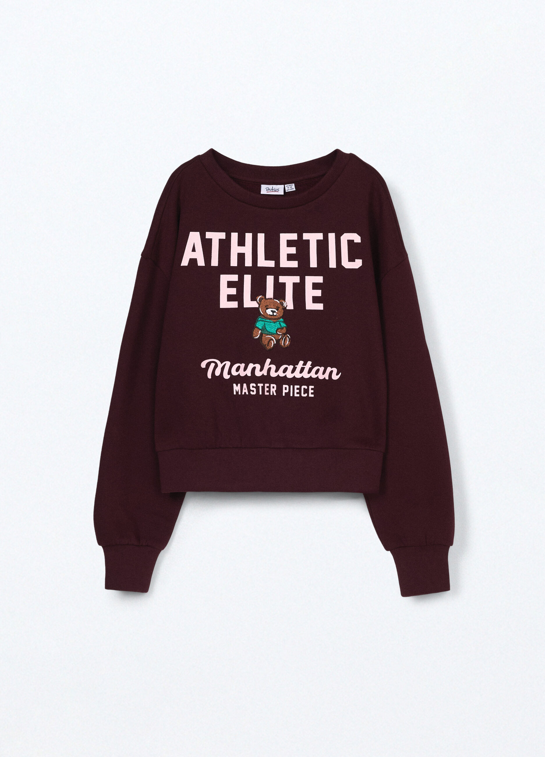 Felpa misto cotone ragazza_0