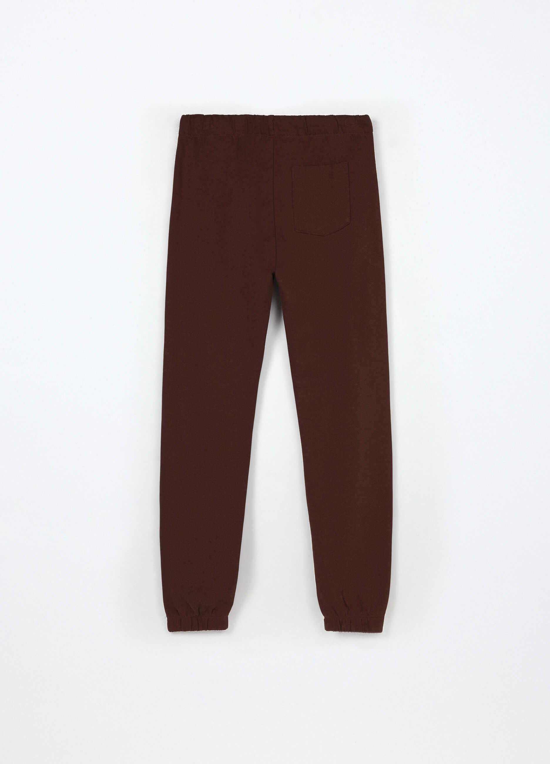 Jogger in puro cotone fleece ragazzo_1