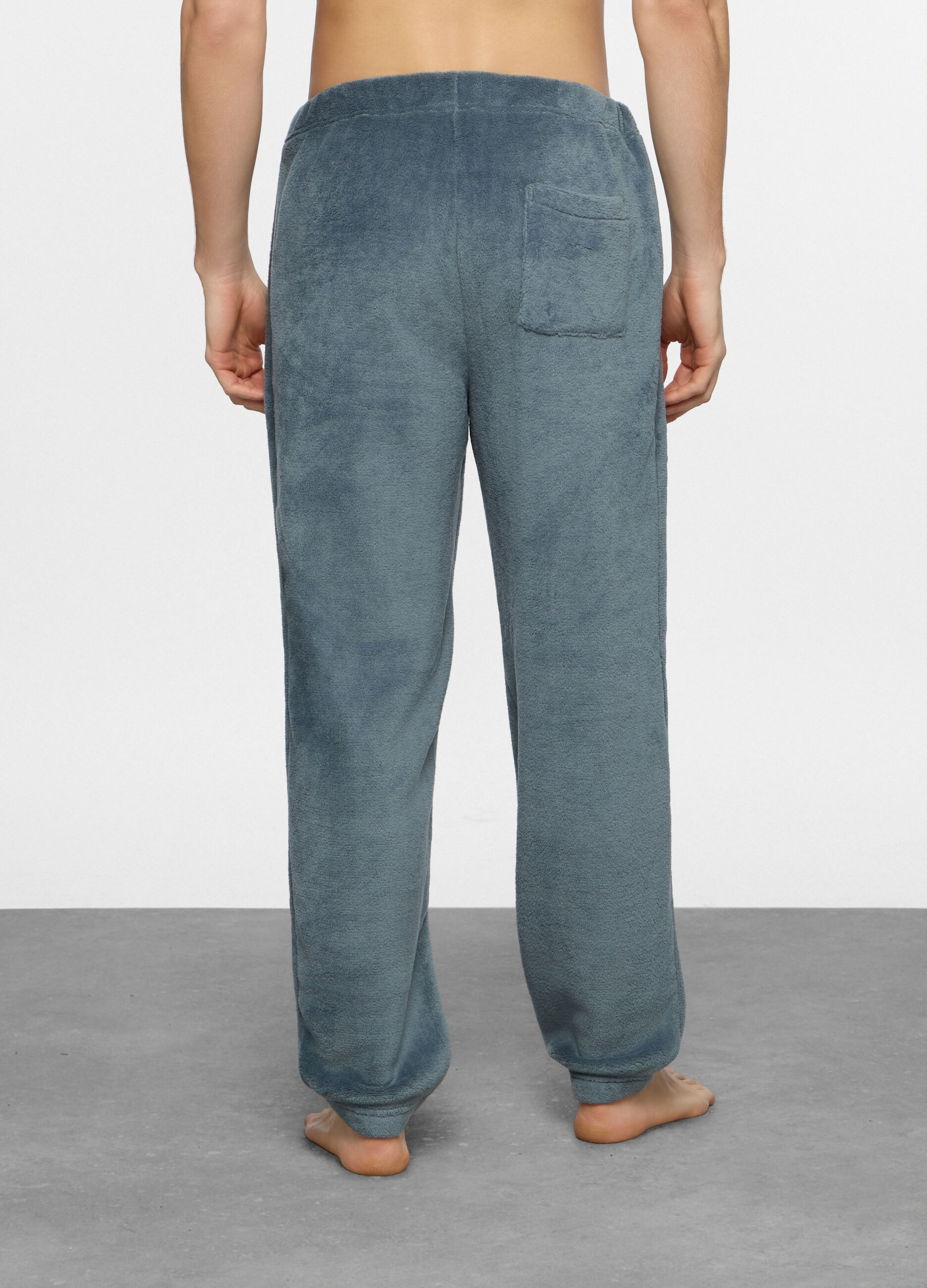 Pantalone del pigiama in pile uomo_1