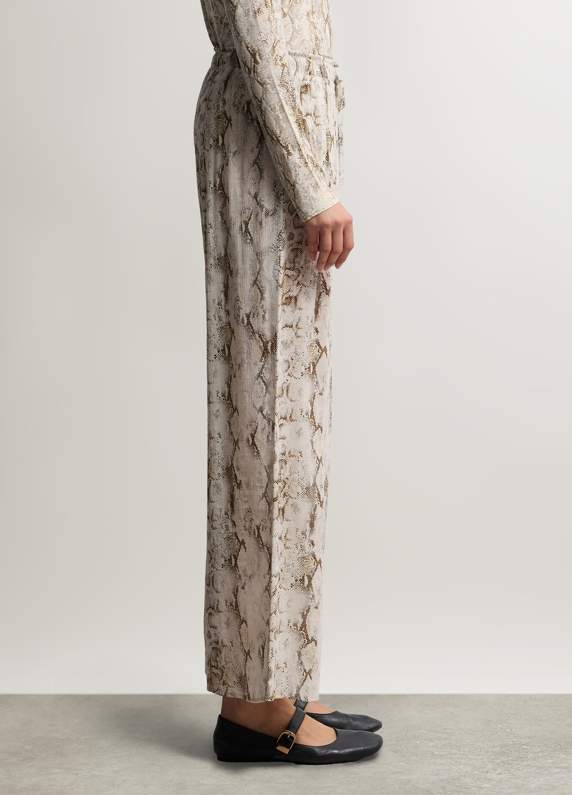 Jogger Wide Leg in poli viscosa donna_1
