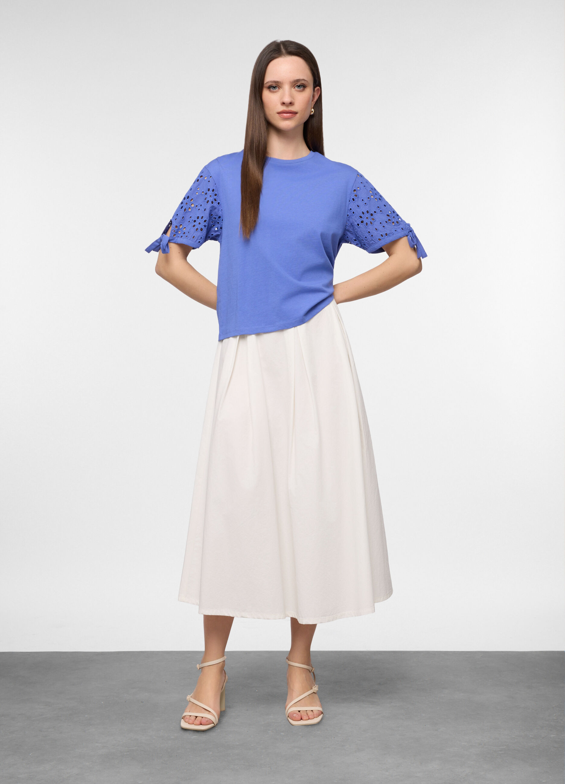 T-shirt girocollo donna_0