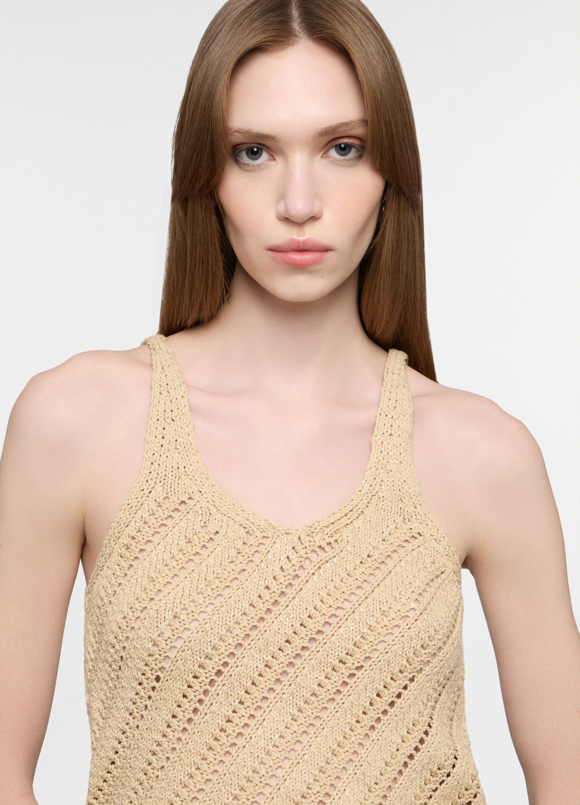 Top in maglia operata donna_2