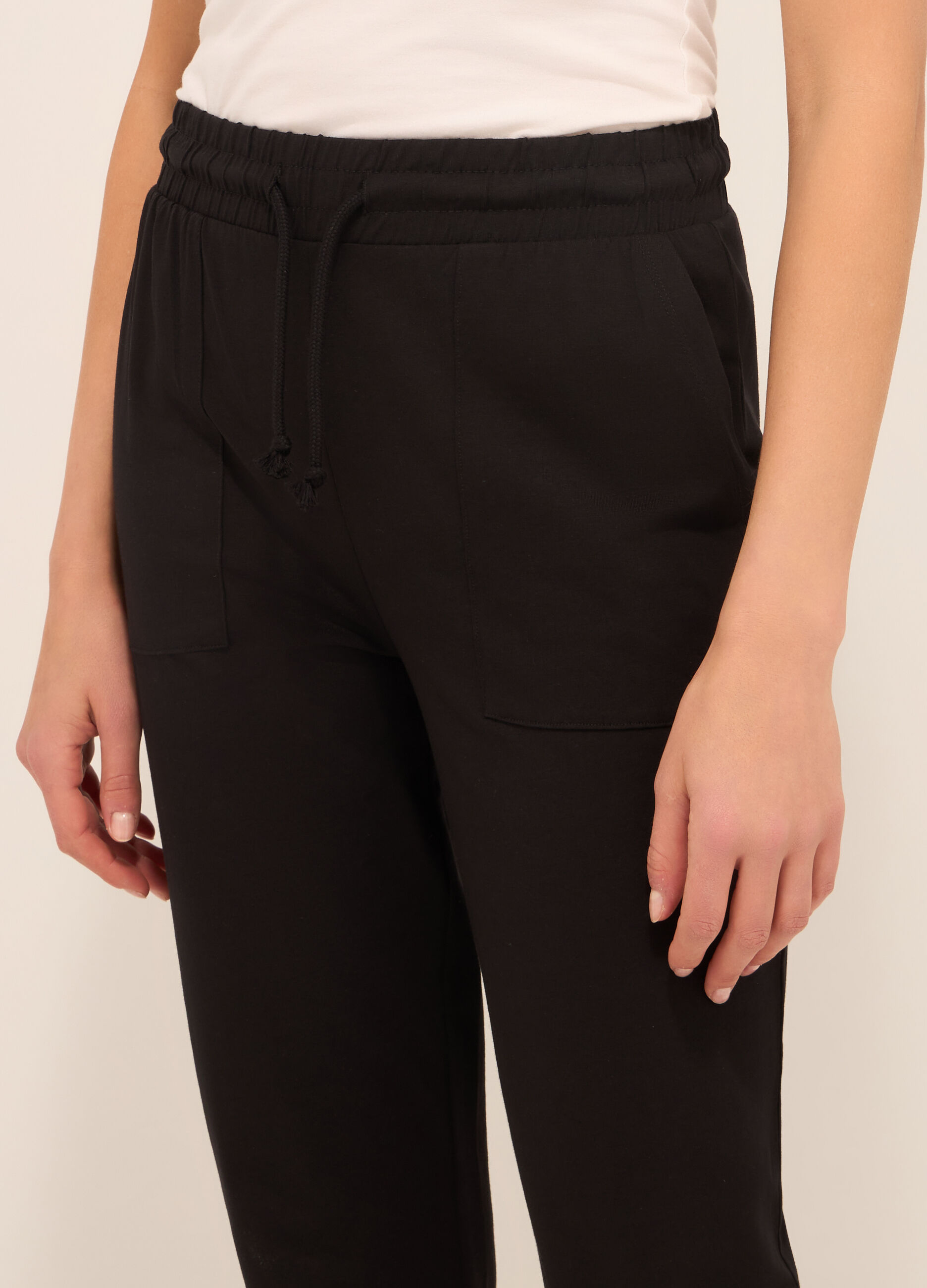 Jogger on cotone stretch donna_2