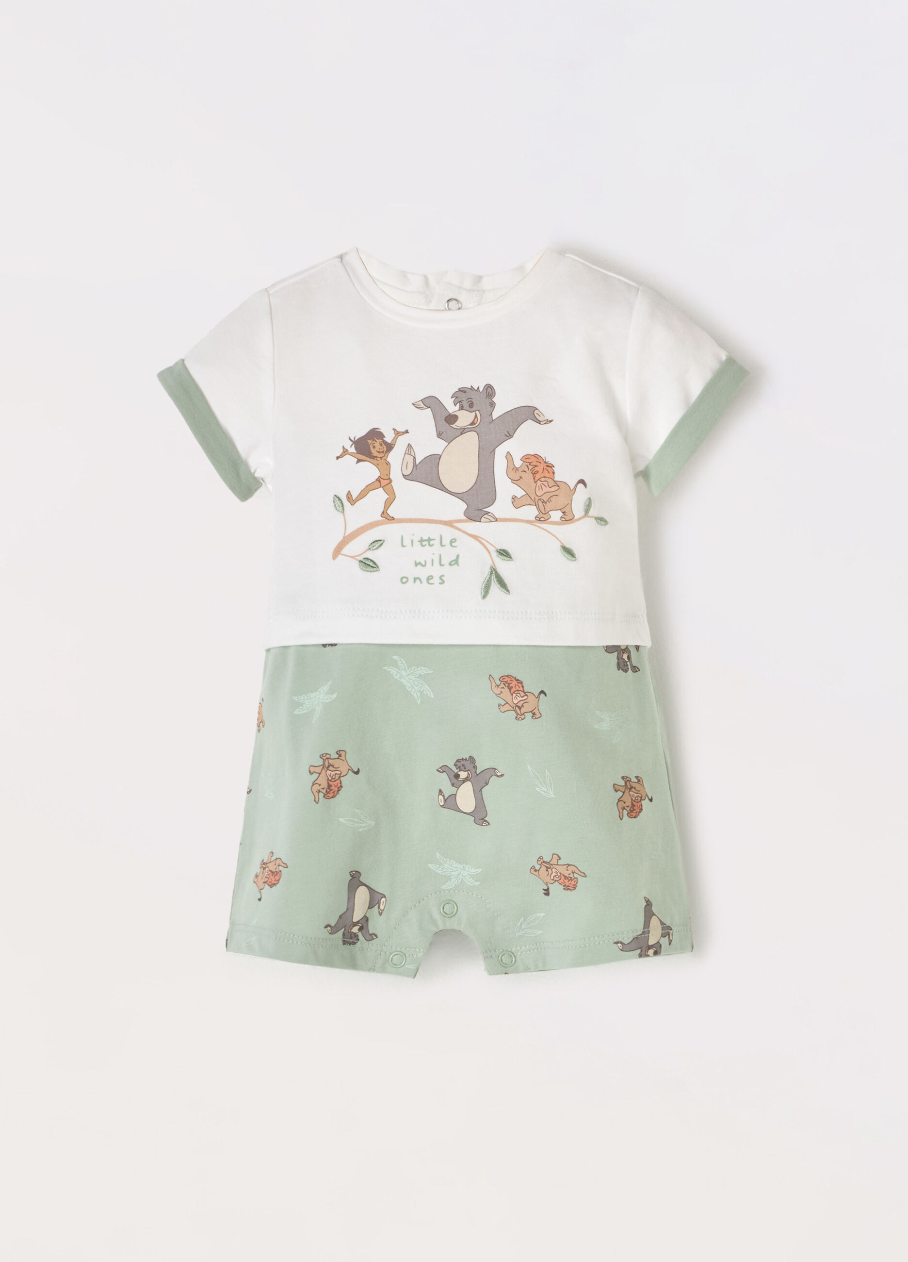 Tutina in jersey di cotone stretch neonato