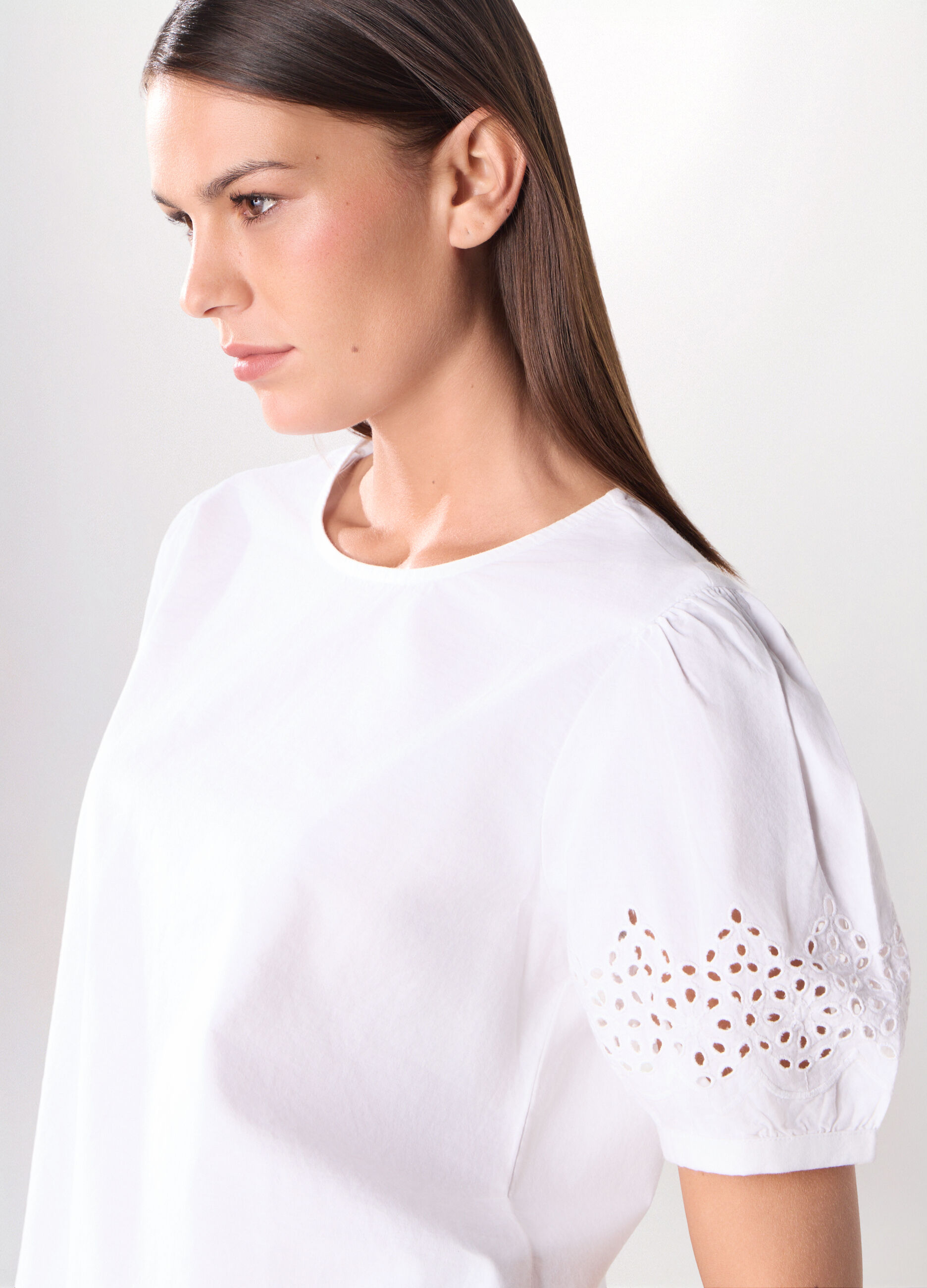 T-shirt in puro cotone donna_2