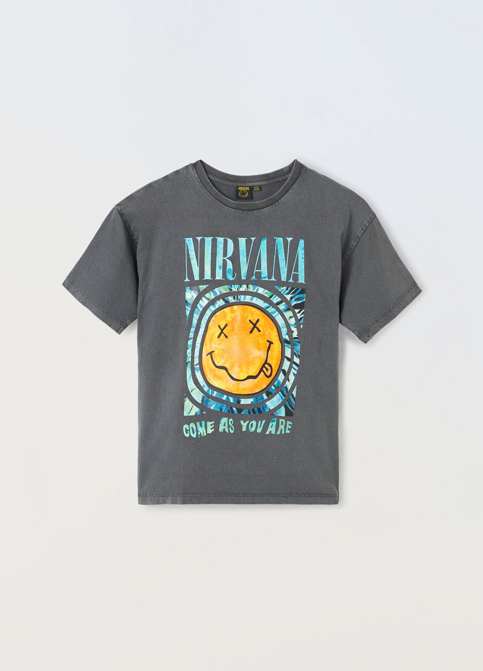 T-shirt in puro cotone con stampa ragazzo