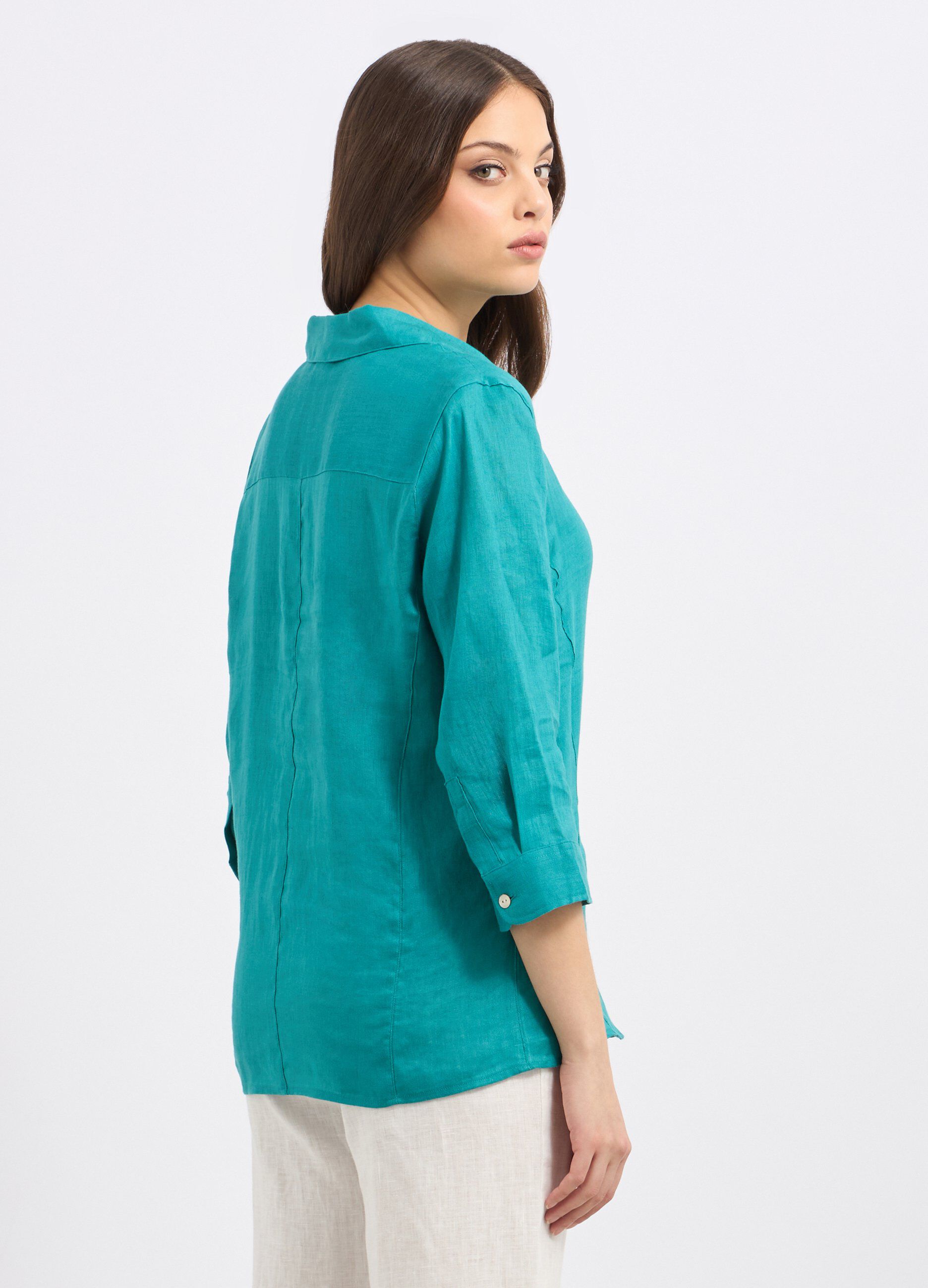 Camicia in puro lino donna_1