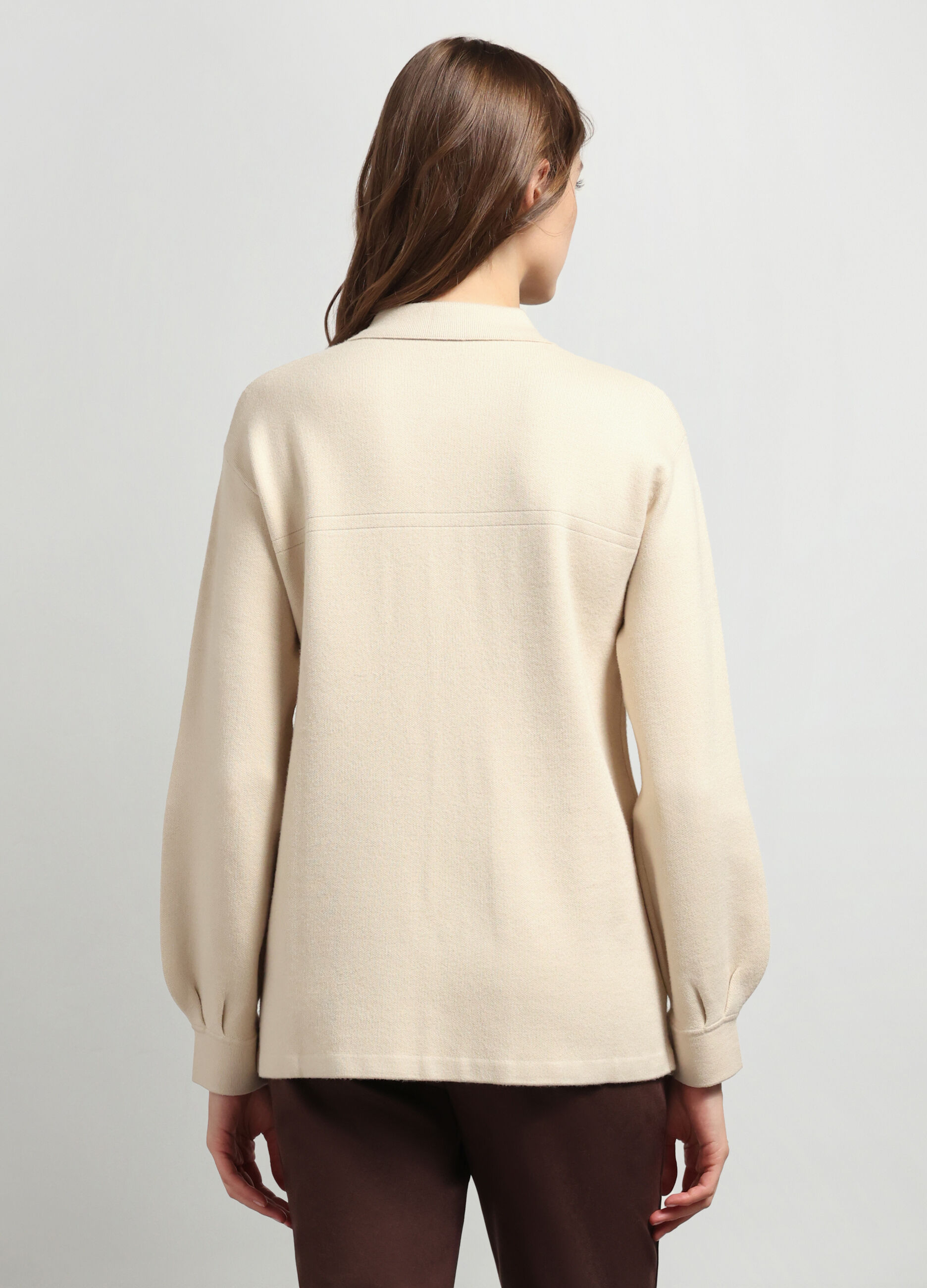 Giacca-camicia in misto viscosa donna_1