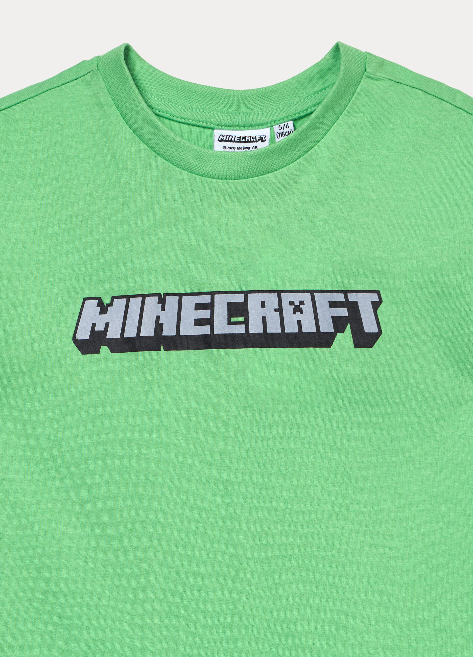 T-shirt girocollo Minecraft in jersey di puro cotone bambino_2