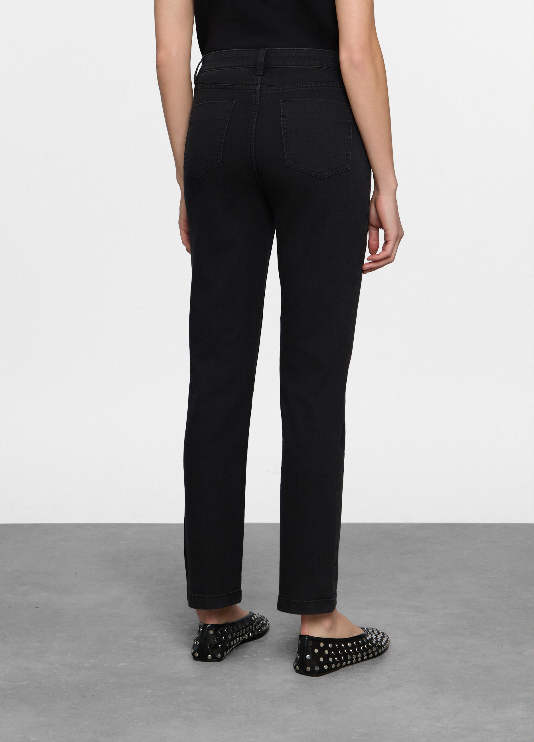 5 Tasche fit Straight in cotone stretch donna_1