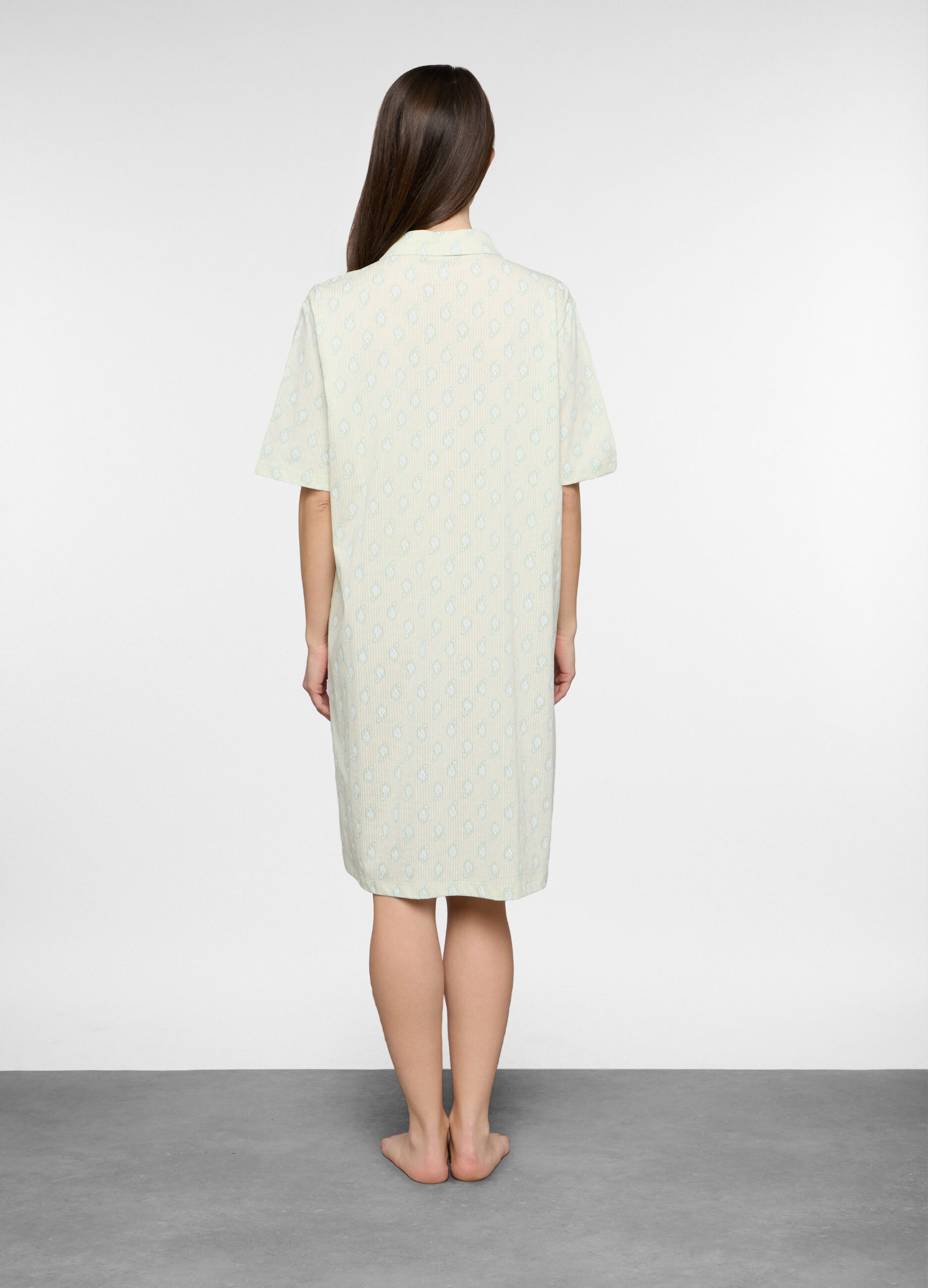 Camicia da notte in jersey di puro cotone donna_1